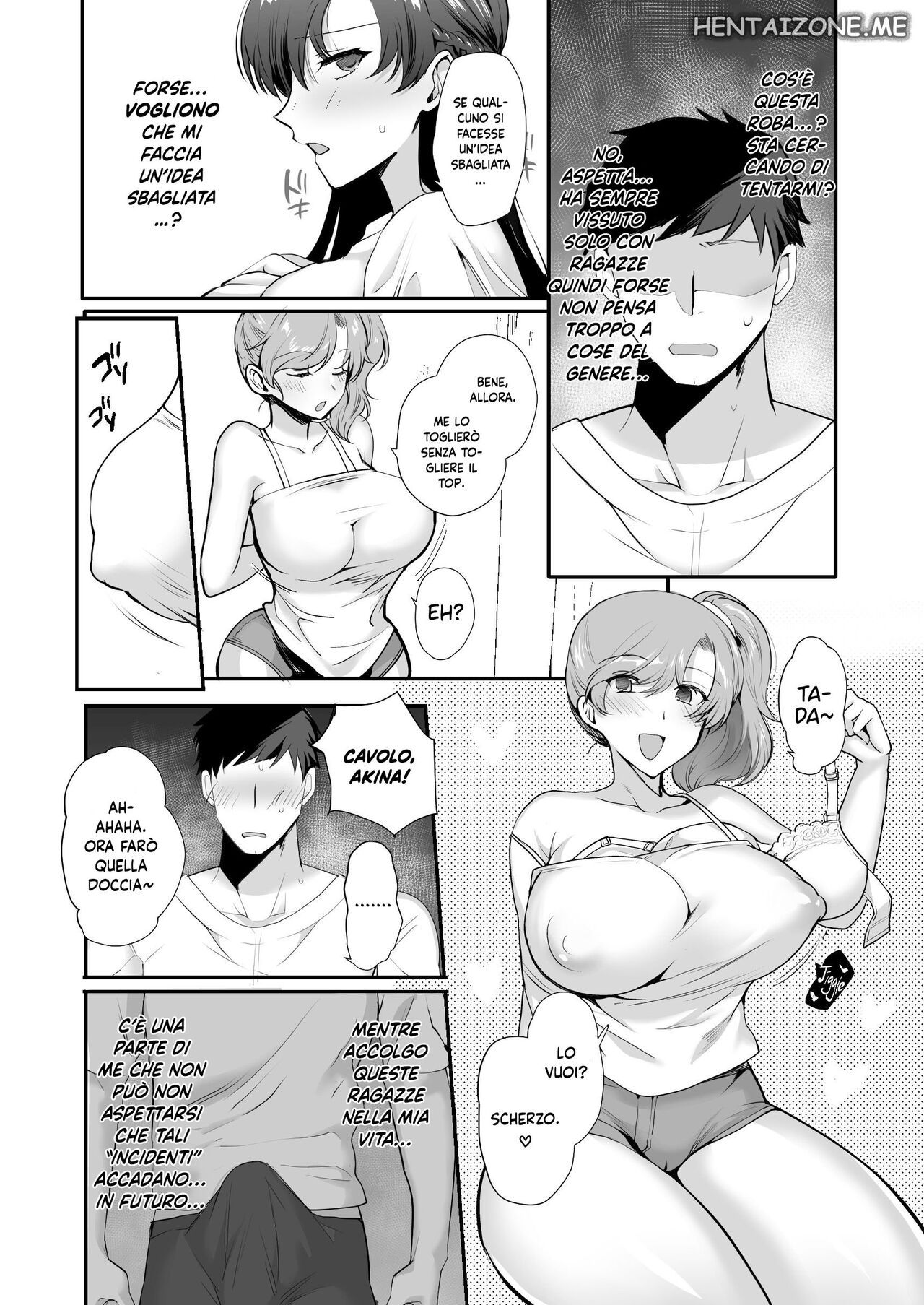 [Shiroganean (Aomizuan, Hujisai, Kirimoto Yuuji)] Erosugiru Doukyonin ~Dosukebe Shimai to 1K Doukyo Seikatsu~ | Vivere in un Monolocale con due Sorelle Pervertite [Italian] [Digital] изображение № 18