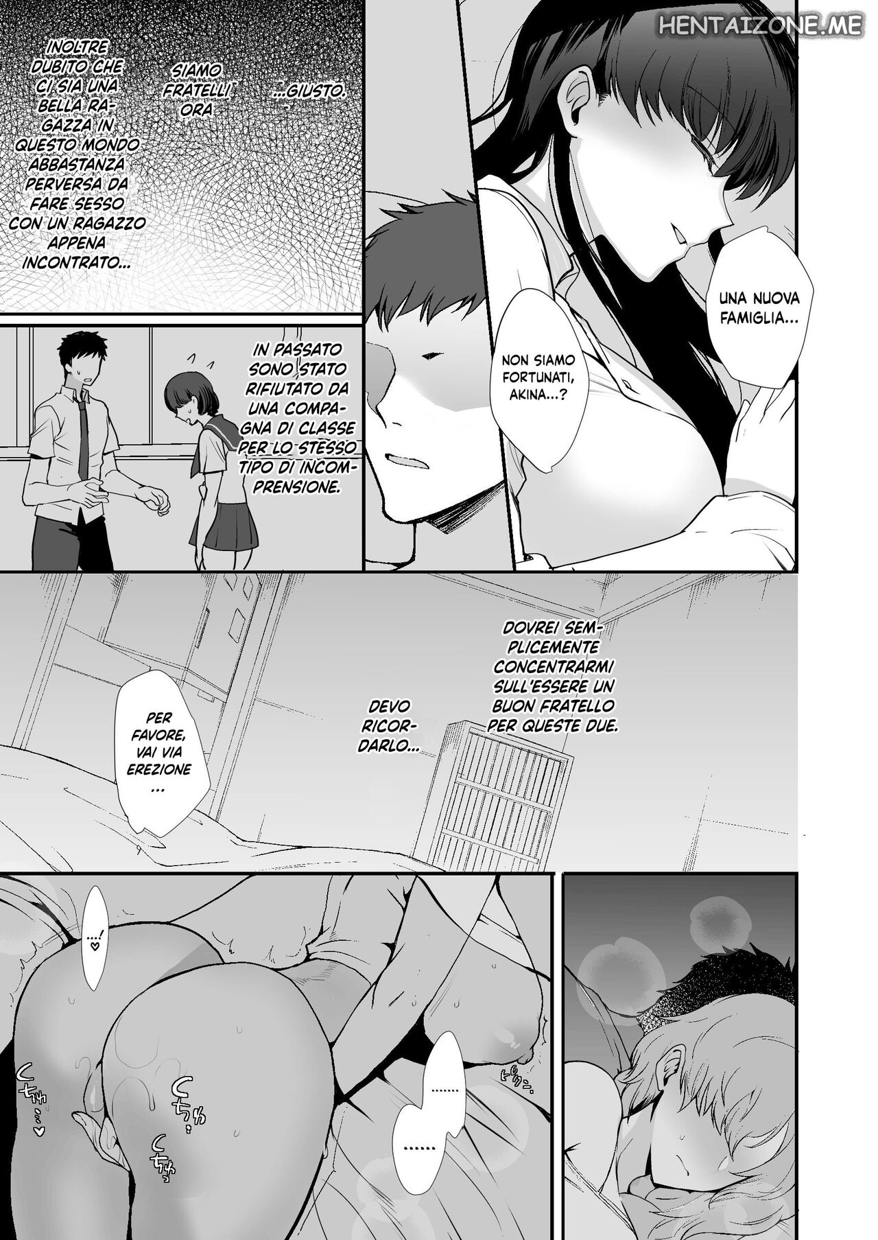 [Shiroganean (Aomizuan, Hujisai, Kirimoto Yuuji)] Erosugiru Doukyonin ~Dosukebe Shimai to 1K Doukyo Seikatsu~ | Vivere in un Monolocale con due Sorelle Pervertite [Italian] [Digital] изображение № 21