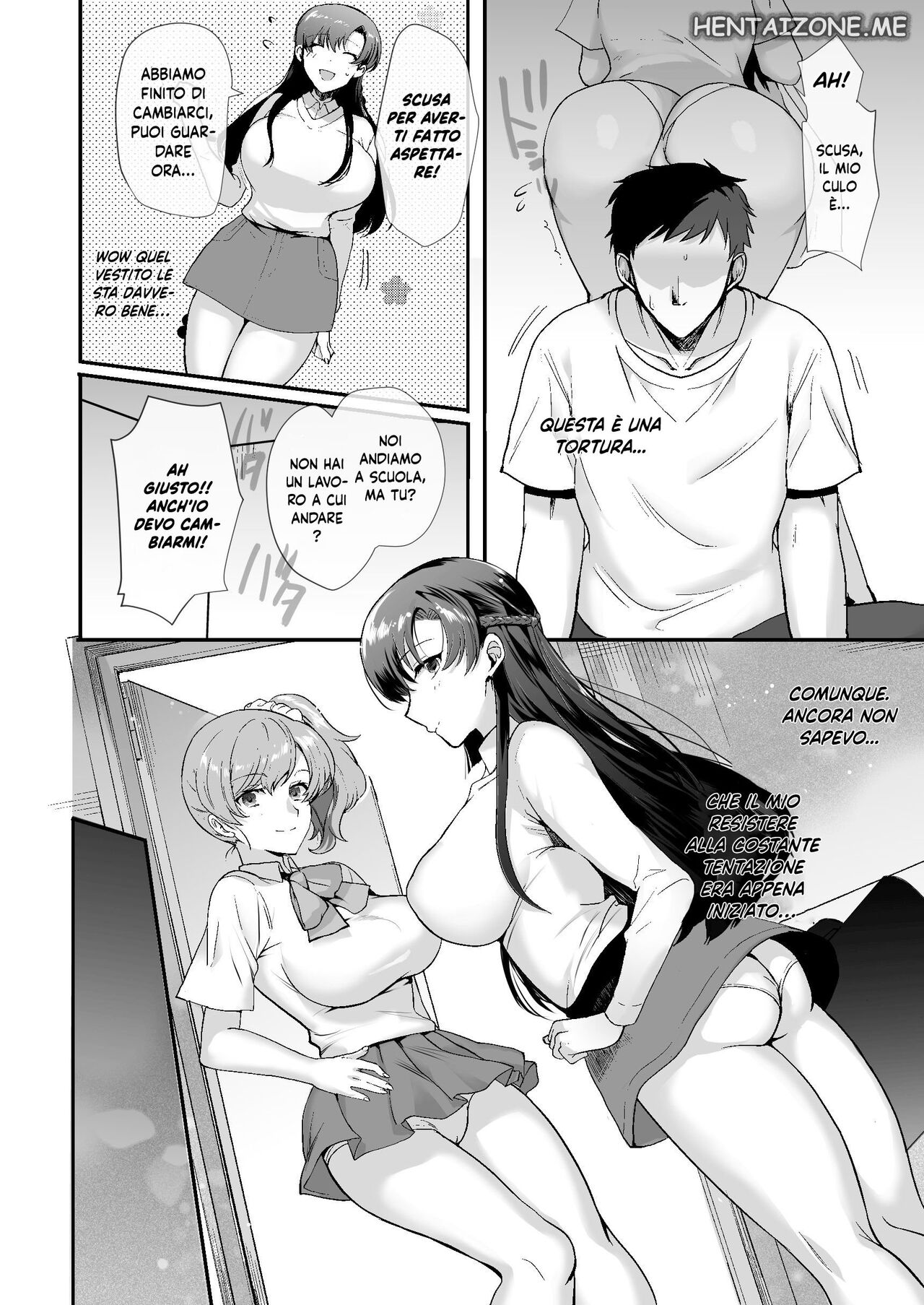 [Shiroganean (Aomizuan, Hujisai, Kirimoto Yuuji)] Erosugiru Doukyonin ~Dosukebe Shimai to 1K Doukyo Seikatsu~ | Vivere in un Monolocale con due Sorelle Pervertite [Italian] [Digital] изображение № 24