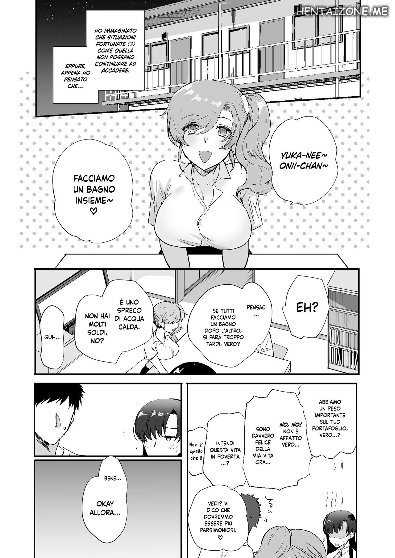 [Shiroganean (Aomizuan, Hujisai, Kirimoto Yuuji)] Erosugiru Doukyonin ~Dosukebe Shimai to 1K Doukyo Seikatsu~ | Vivere in un Monolocale con due Sorelle Pervertite [Italian] [Digital] изображение № 31