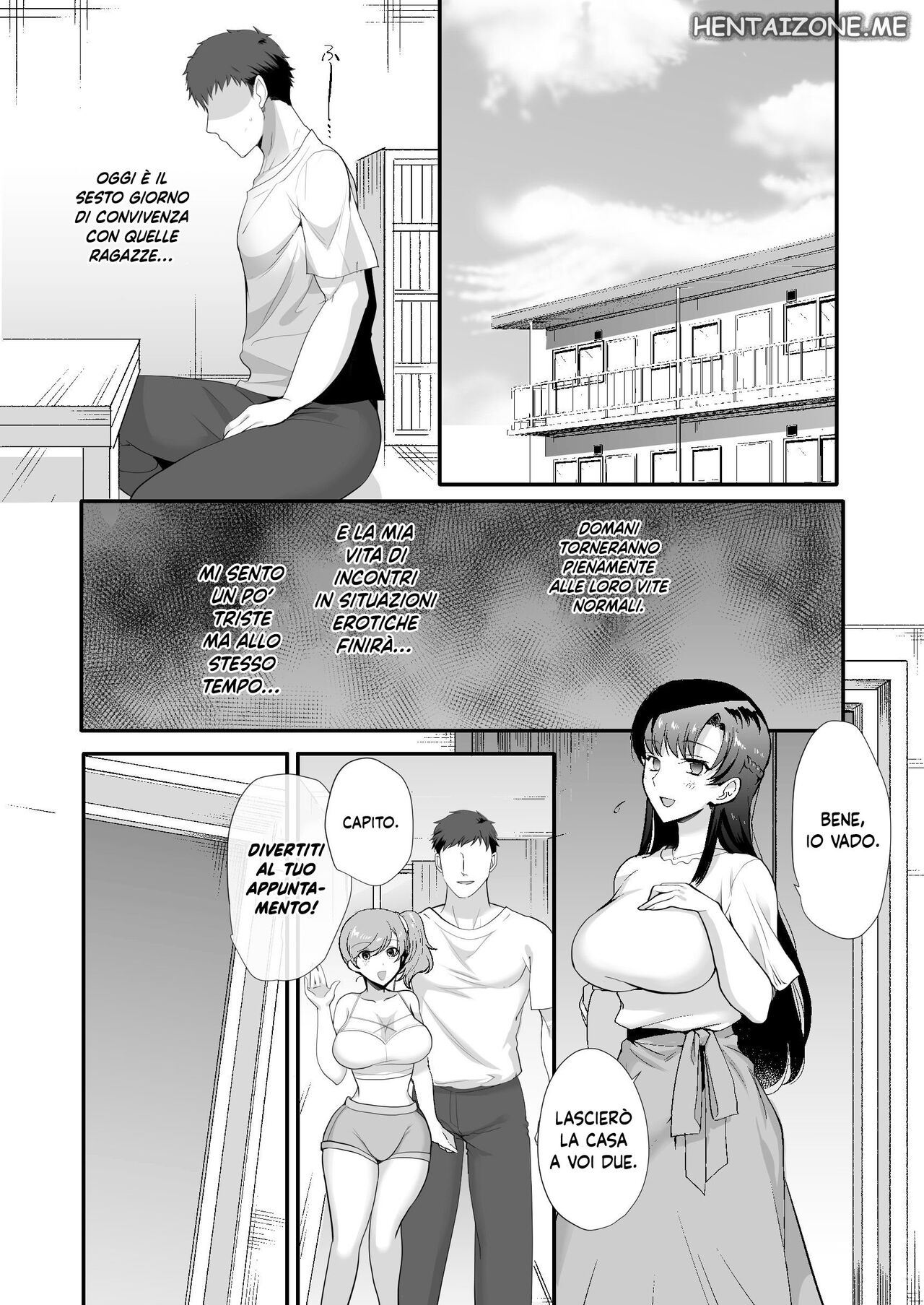 [Shiroganean (Aomizuan, Hujisai, Kirimoto Yuuji)] Erosugiru Doukyonin ~Dosukebe Shimai to 1K Doukyo Seikatsu~ | Vivere in un Monolocale con due Sorelle Pervertite [Italian] [Digital] изображение № 36