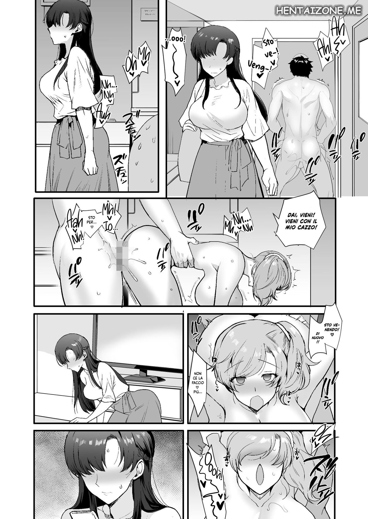 [Shiroganean (Aomizuan, Hujisai, Kirimoto Yuuji)] Erosugiru Doukyonin ~Dosukebe Shimai to 1K Doukyo Seikatsu~ | Vivere in un Monolocale con due Sorelle Pervertite [Italian] [Digital] изображение № 58