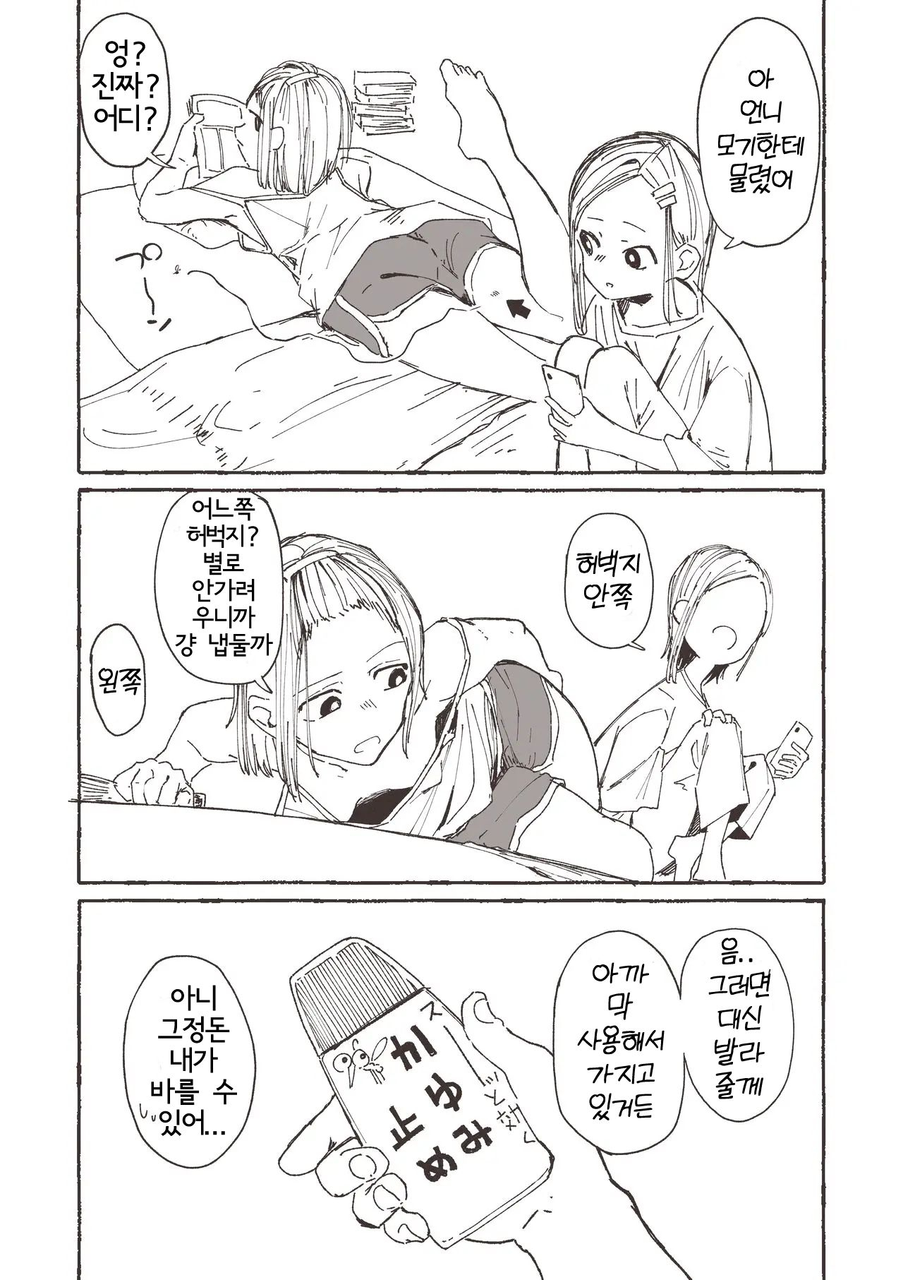 [Boukoku Daitouryou] Kayumi Dome no Yatsu | 언니를 위해 가려움을 막으려고 이것저것 시험해 보는 여동생 [Korean] 图片编号 2