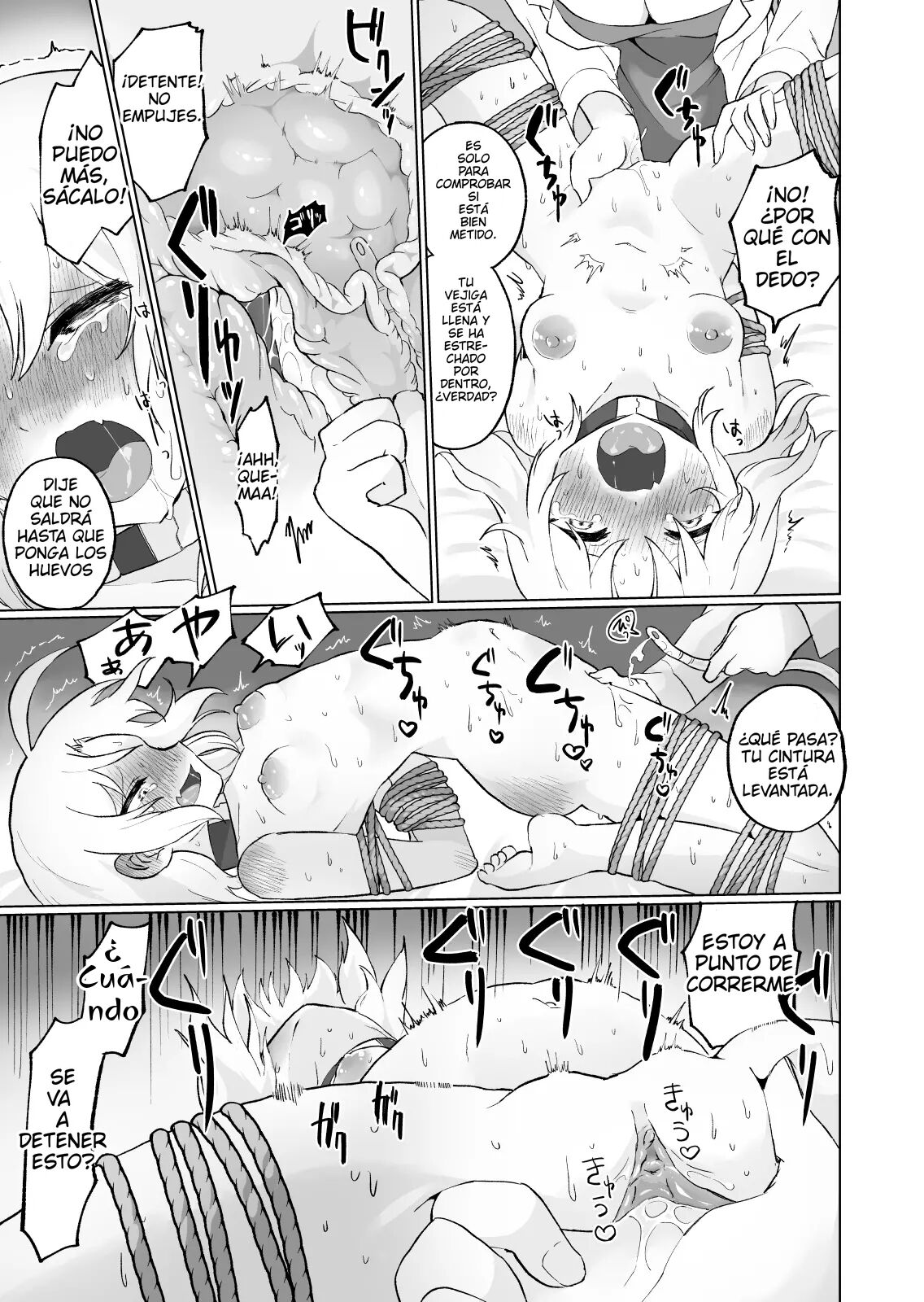 [Echiechi Kenzen Yuden] Nyoudou Boukou Zeme Tanpenshuu | Colección de Cuentos Sobre Tortura de la Uretra y la Vejiga [Spanish] 图片编号 4