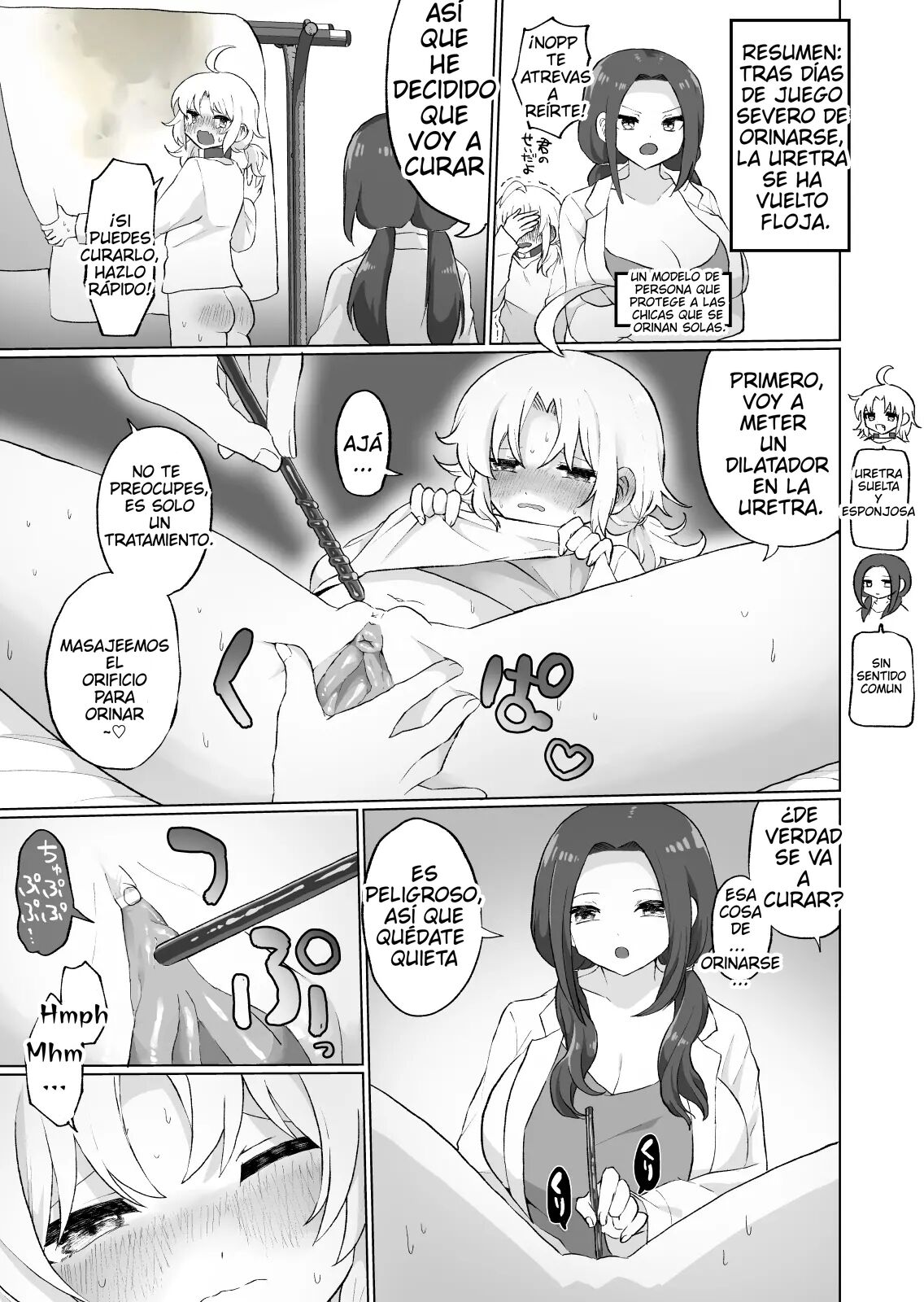 [Echiechi Kenzen Yuden] Nyoudou Boukou Zeme Tanpenshuu | Colección de Cuentos Sobre Tortura de la Uretra y la Vejiga [Spanish] 图片编号 20