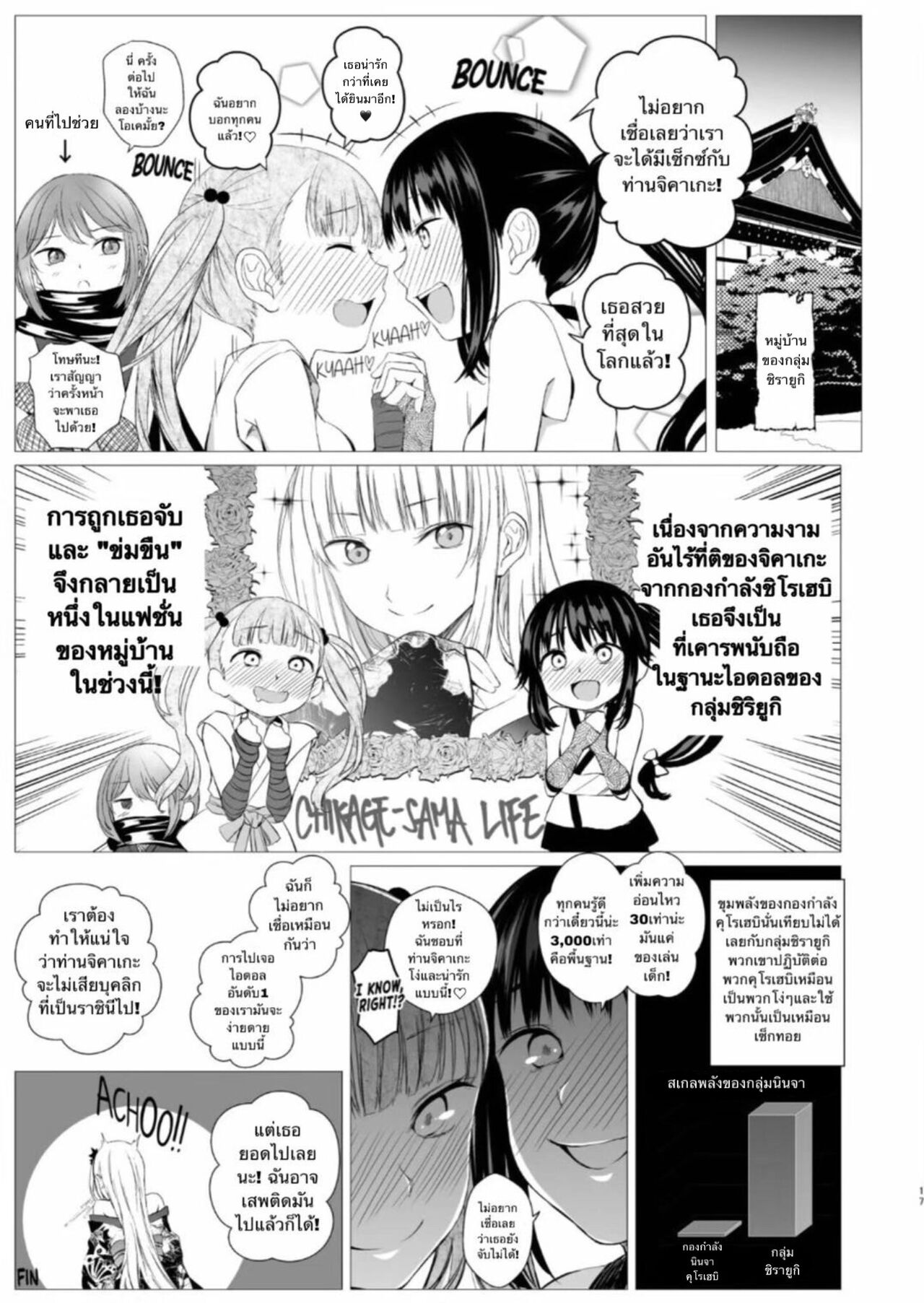 [Harumachi Tsurara (Shichoson)] Oshinobi Shoujo no Asobikata [Thai ภาษาไทย] [Digital] image number 16