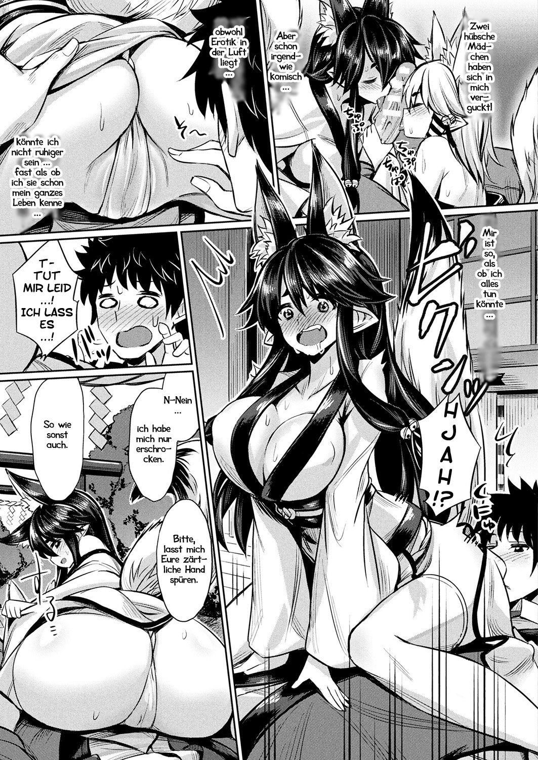 [Yasu] Kamisama Kara no Okurimono ~Kitsunekko Shimai to Kozukuri Ecchi~ | Der Dank der Kitsune (COMIC Unreal 2017-10 Vol. 69) [German] [Haigen] [Digital] изображение № 7