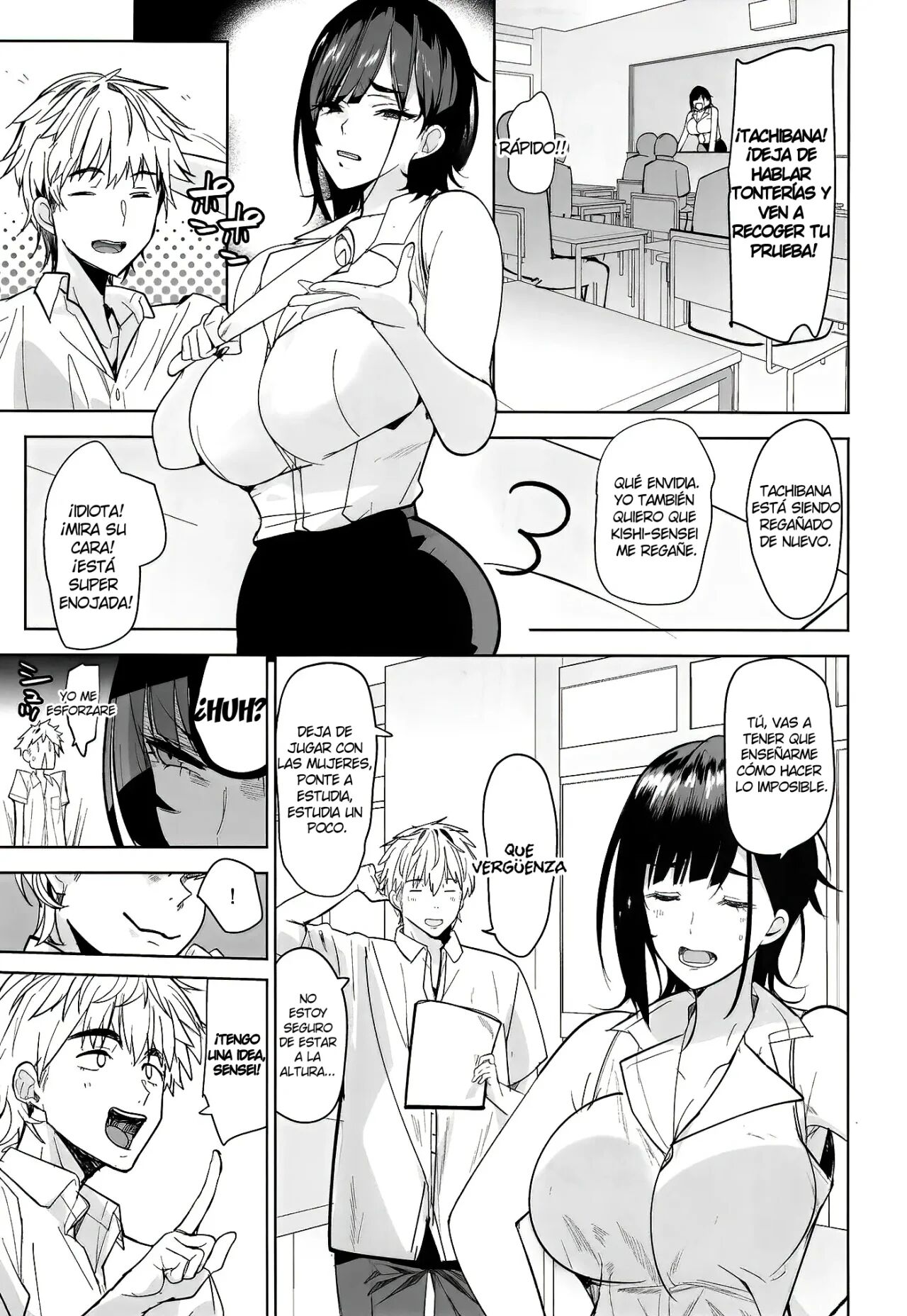 (C103) [AMAYADORI+ (Harenochiame)] Tsuyoki na Tannin Kyoushi Otoshite Mita | Cómo Corrompí a la Maestra Madona [Spanish] [Makiqui] 图片编号 4