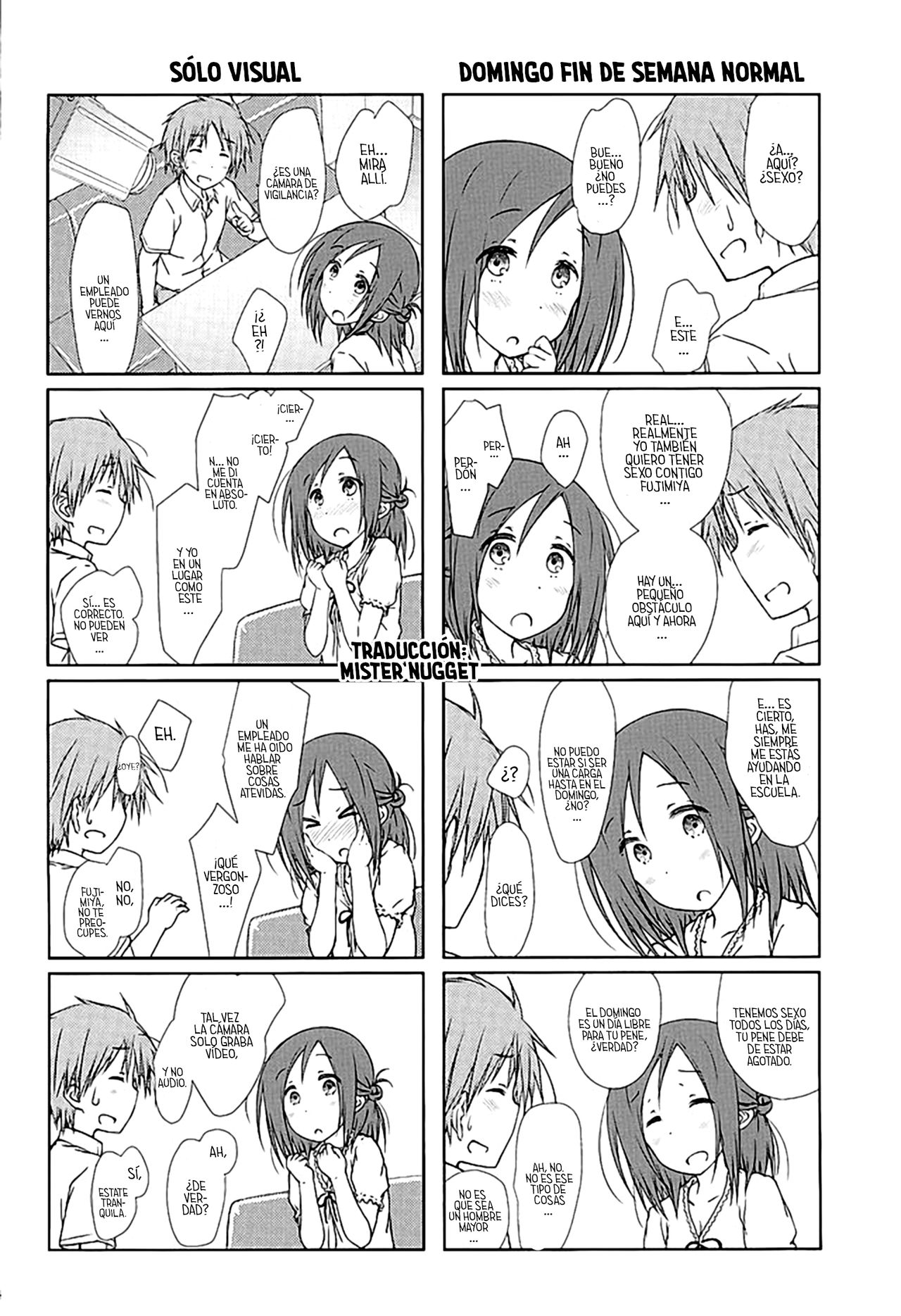 (C89) [SuperFlatLolinitron (Focke Wolf)] "Tomodachi to Kyuukei." (One Week Friends) [Spanish] [Mr. Nugget] numero di immagine  3