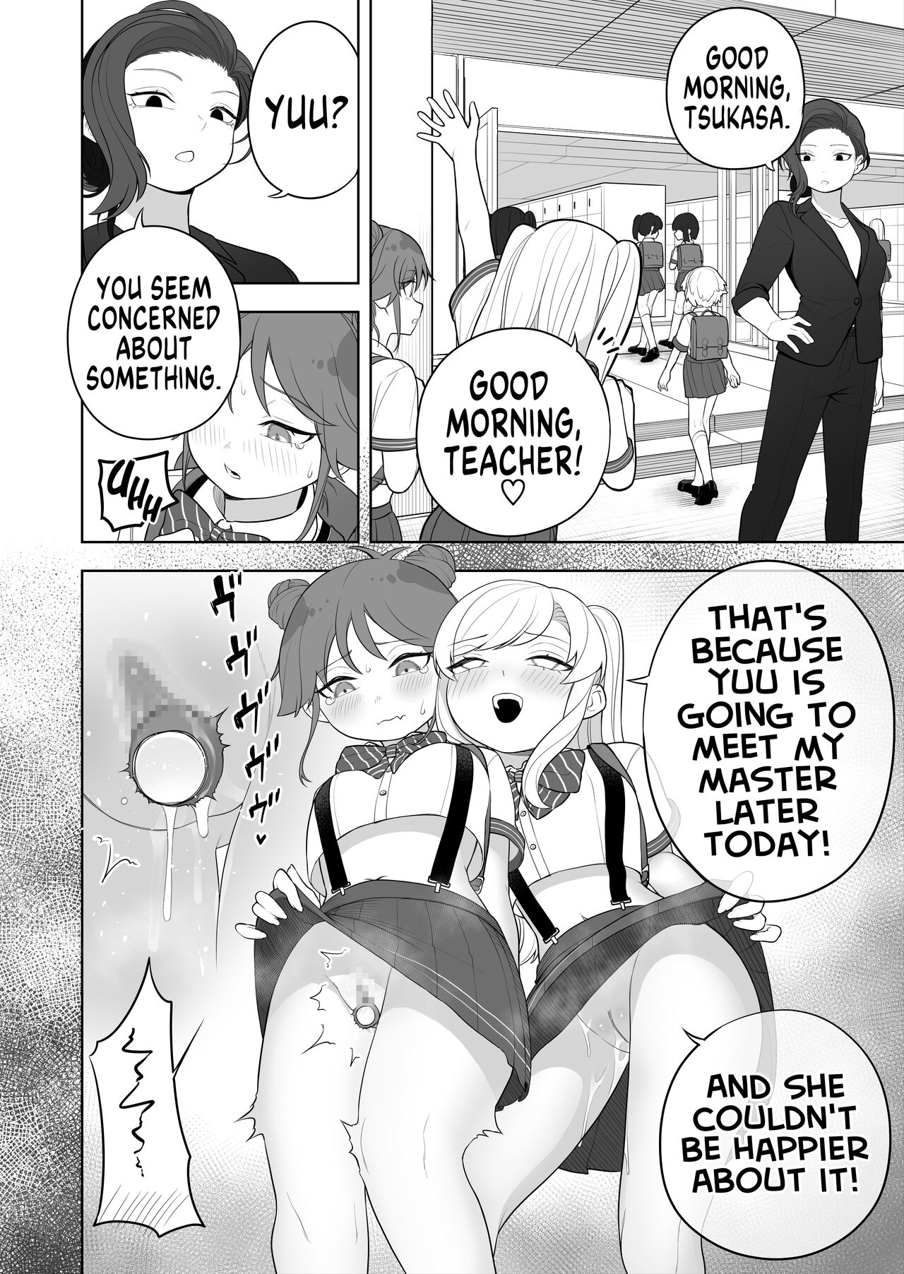 [Amuai Okashi Seisakusho (Ochita Ato Daisuki Samurai, Ahoge Kinoko)] Kyousei Gimukyouiku! TS Ecchi na Onnanoko Kunrenkou! 2 | Correction and Duty Education! Training School for Lewd TS Girls! 2 [English] [GTF] изображение № 12