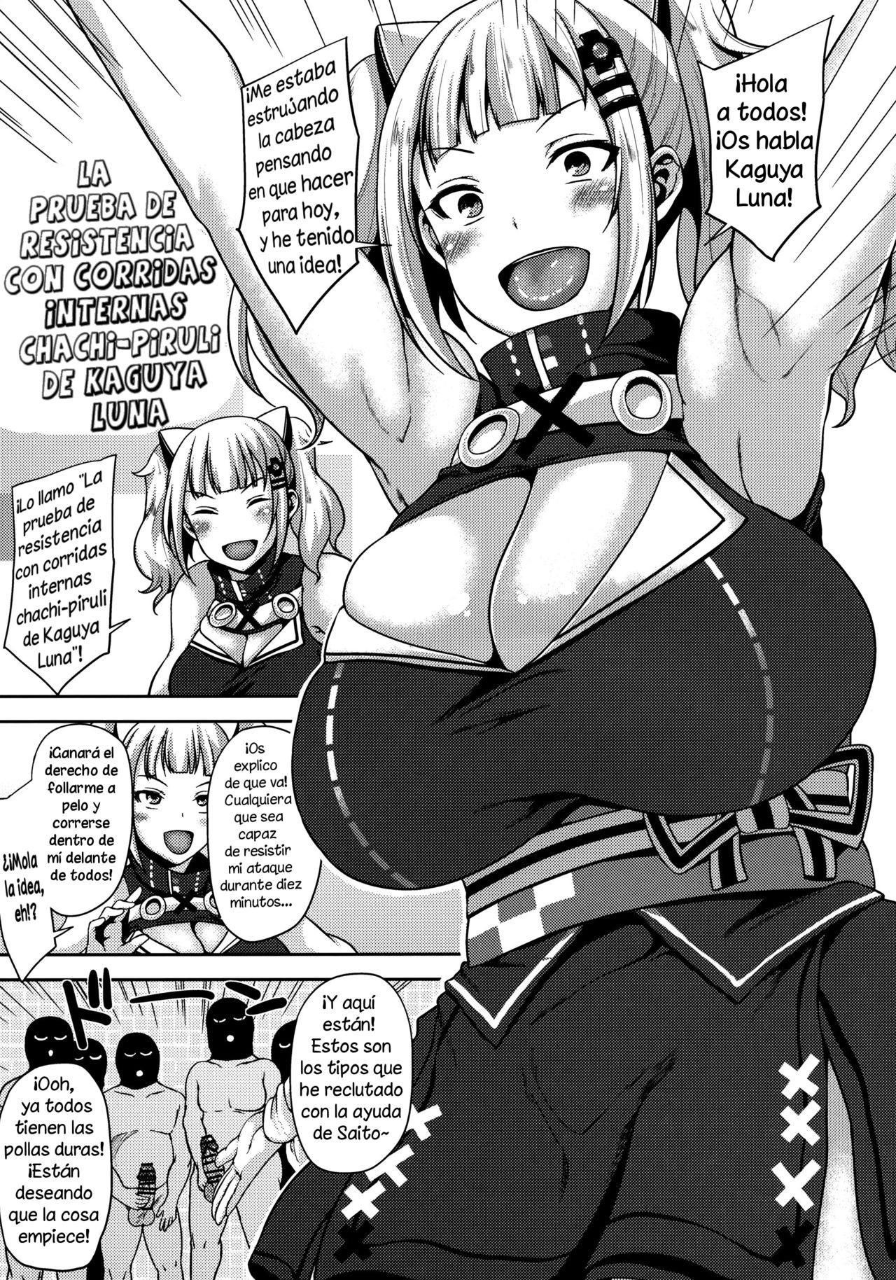 (COMIC1☆13) [BONJin (Ozy)] Kaguya Luna no SugoTech Gaman Dekireba Nakadashi H (Kaguya Luna) [Spanish] [Solarismaximum] numero di immagine  4