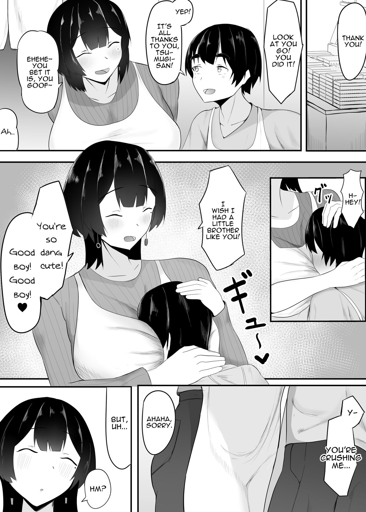 [Ikki Ichiyuu] Kyonyuu Tenchou no Itazura | Busty Shop Manager's Prank [English] [Darg777 Translations] image number 4