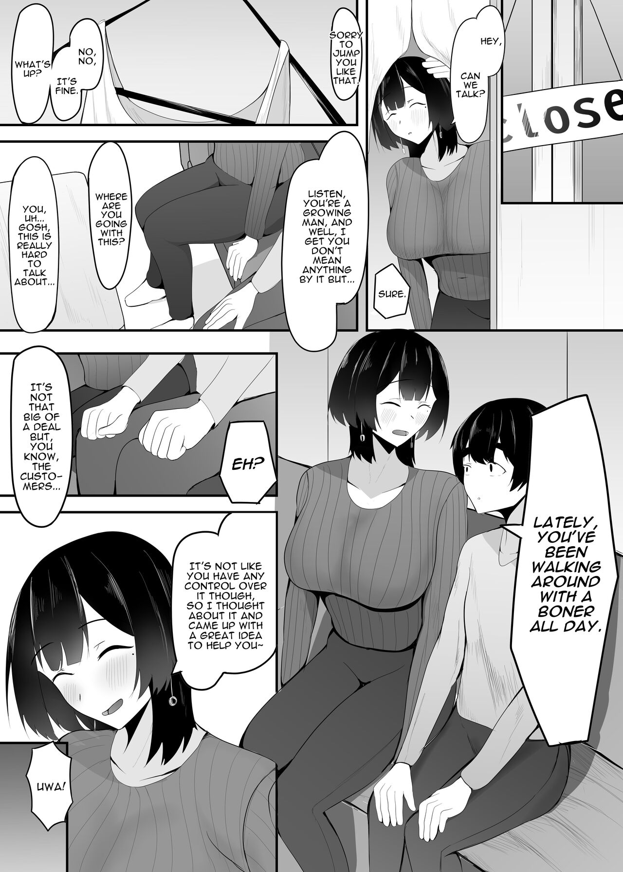 [Ikki Ichiyuu] Kyonyuu Tenchou no Itazura | Busty Shop Manager's Prank [English] [Darg777 Translations] imagen número 10