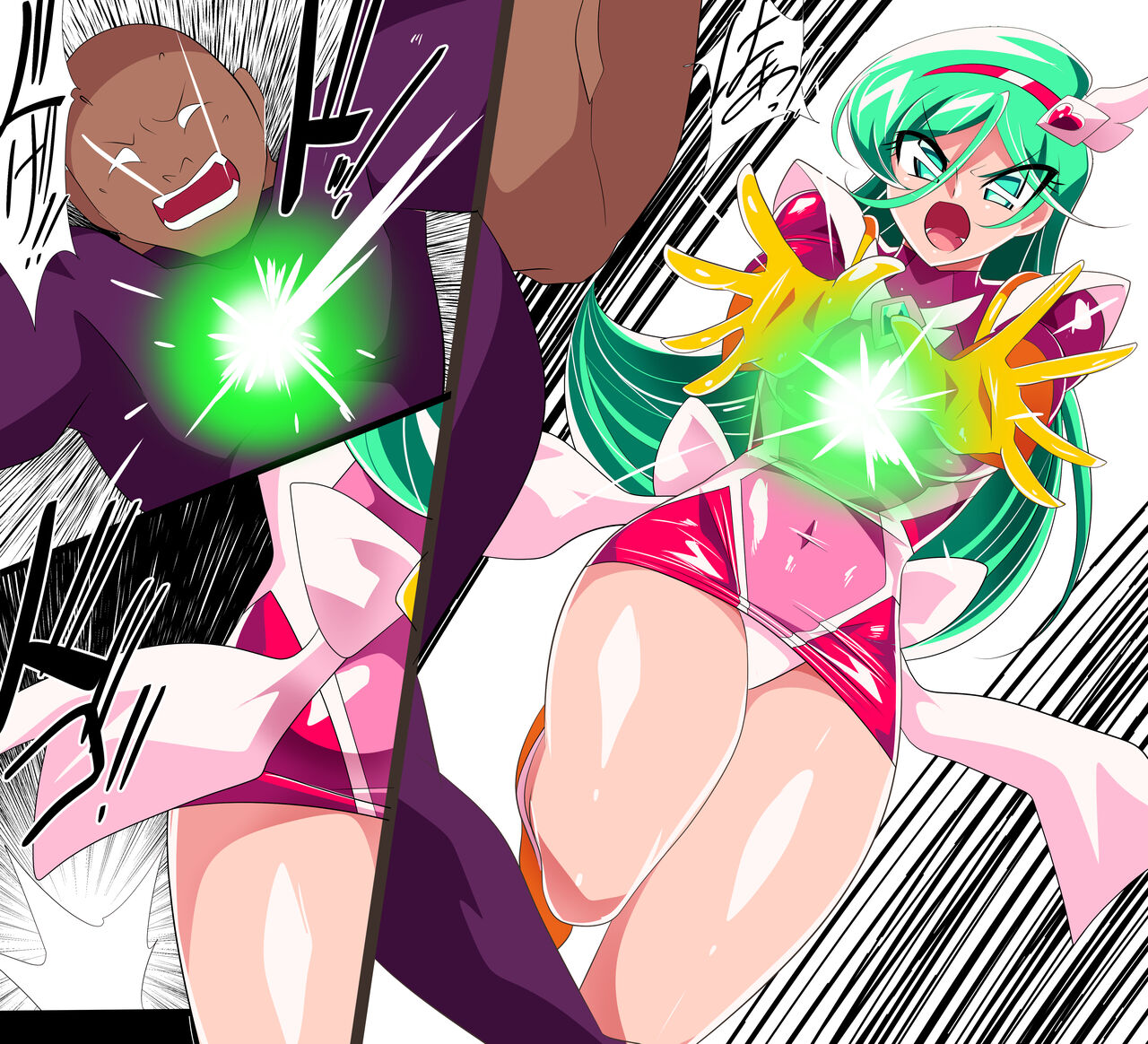 w402 [Short Doujinshi] Psycho Lady Meteor defeated in battle, 8 pages in total imagen número 1