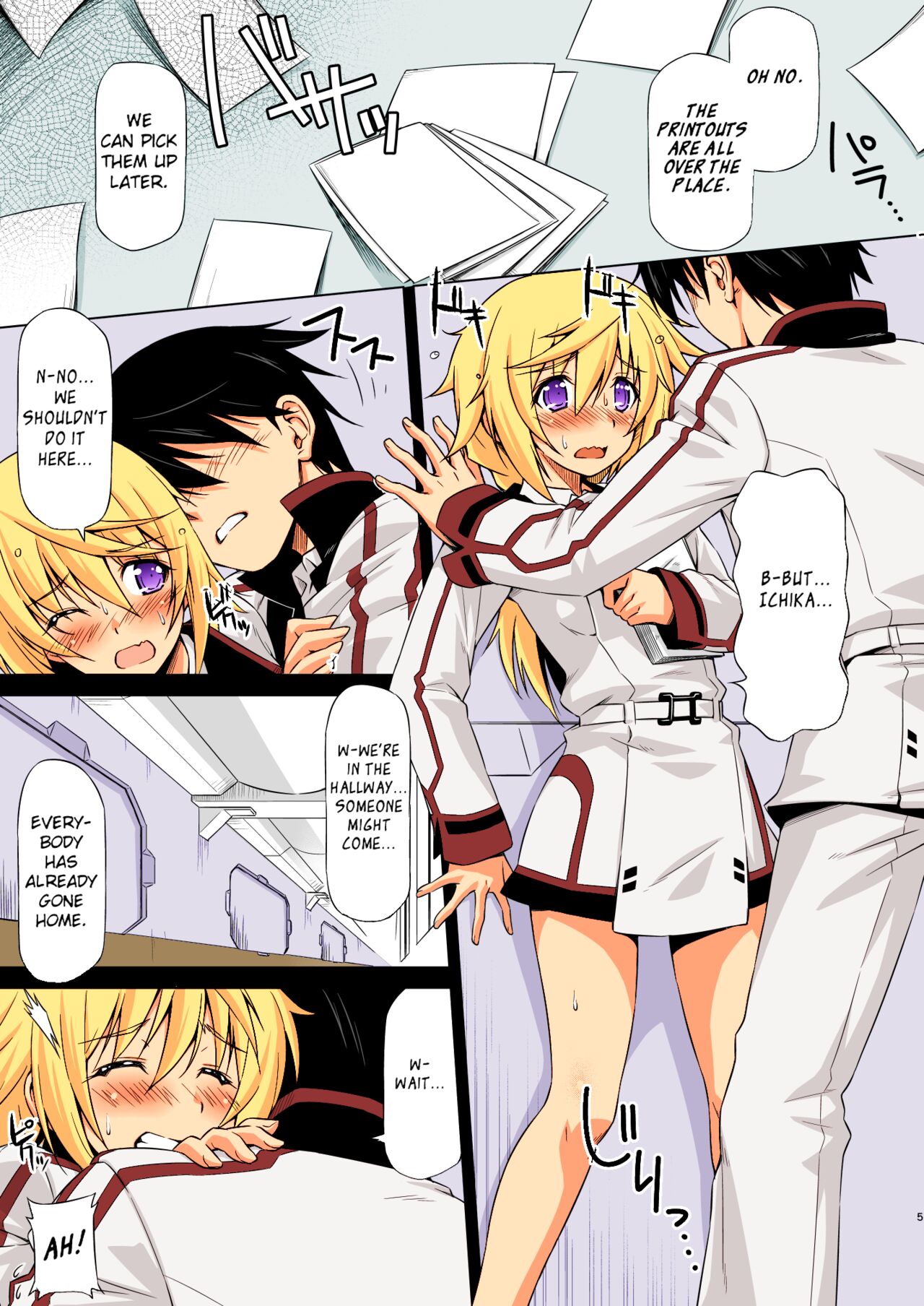 [ACID EATERS (Kazuma Muramasa)] Oshinobe!! Charlotte | You're Growing Bigger, Charlotte! (IS <Infinite Stratos>) [English] [Rapid Switch] [Colorised] [Digital] image number 4