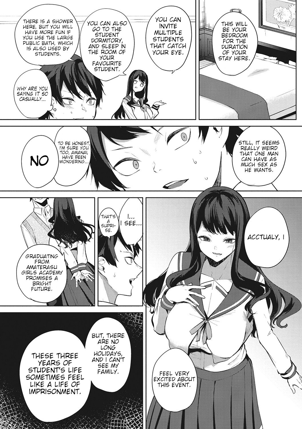 [Kurokawa Otogi] Amaterasu Jogakuin Bunkasai Ch. 1 | Amaterasu Girls' Academy Culture Festival Chapter 1 (COMIC HOTMILK 2021-03) [English] [Digital] imagen número 6