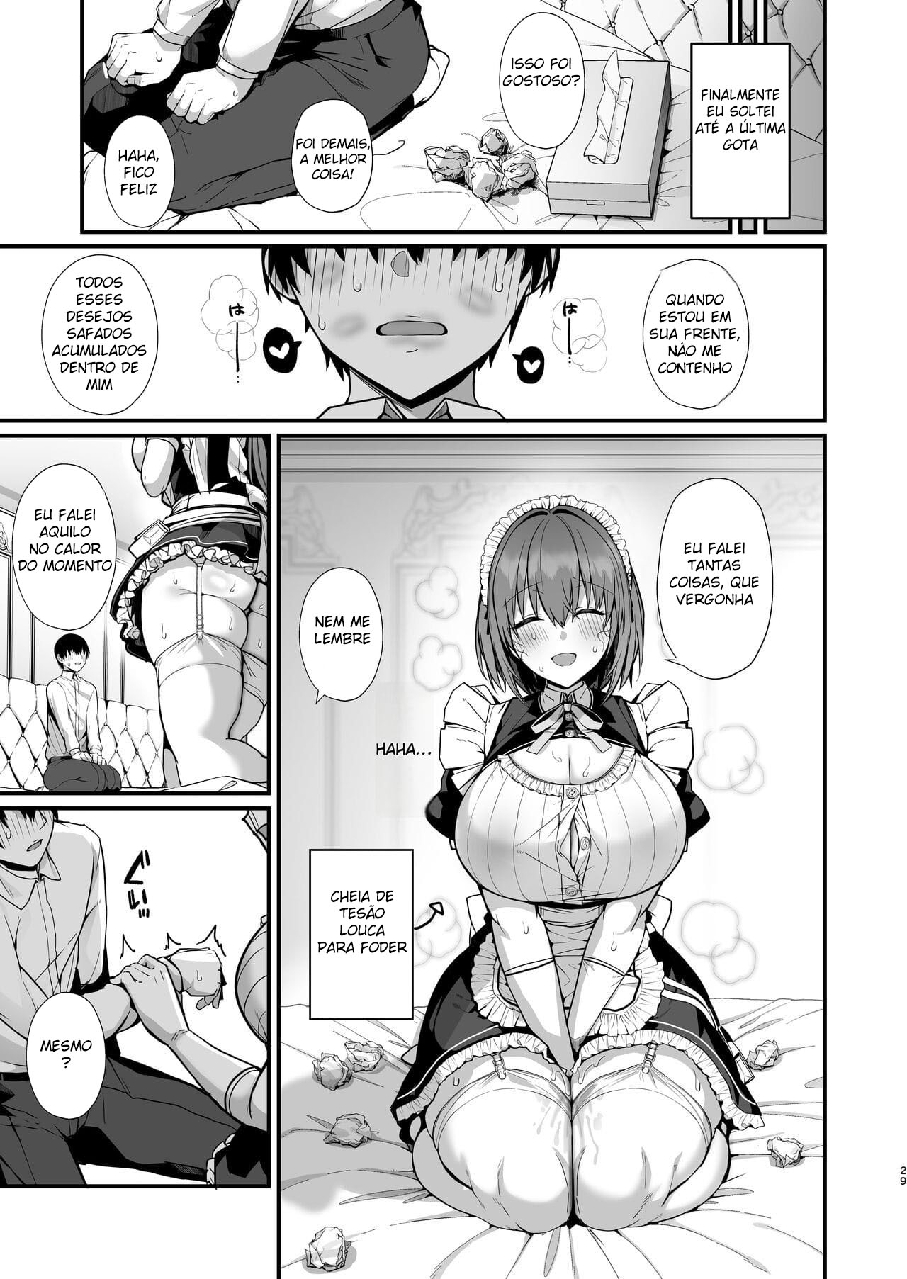 [Flock Blue (Blue_Gk)] Love Maid -Yasashikute Amaama na Kyonyuu Ero Maid San to SEX Shimakuru Ohanashi- | Amor de Empregada – Uma História Sobre Fazer Sexo com uma Empregada Gentil, Doce, de Seios Grandes e Sexy – [Portuguese] [PT-BR] [Digital] 이미지 번호 28