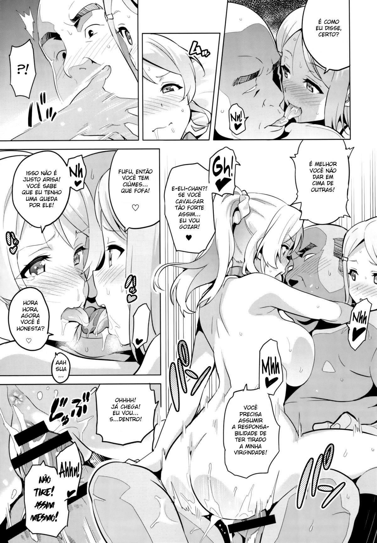 (C86) [Shinjugai (Takeda Hiromitsu)] Eritama! - eri love middleage (Love Live!) [Portuguese-BR] изображение № 12