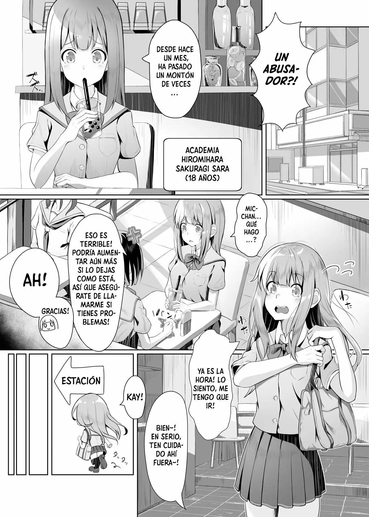 [Koubai Nadeshiko (Akausu Ko)] Gaman to Gaman no Chikan Densha | Un acosador que no puede contenerse en el tren [Spanish] [HSubEsp] [Digital] 图片编号 2