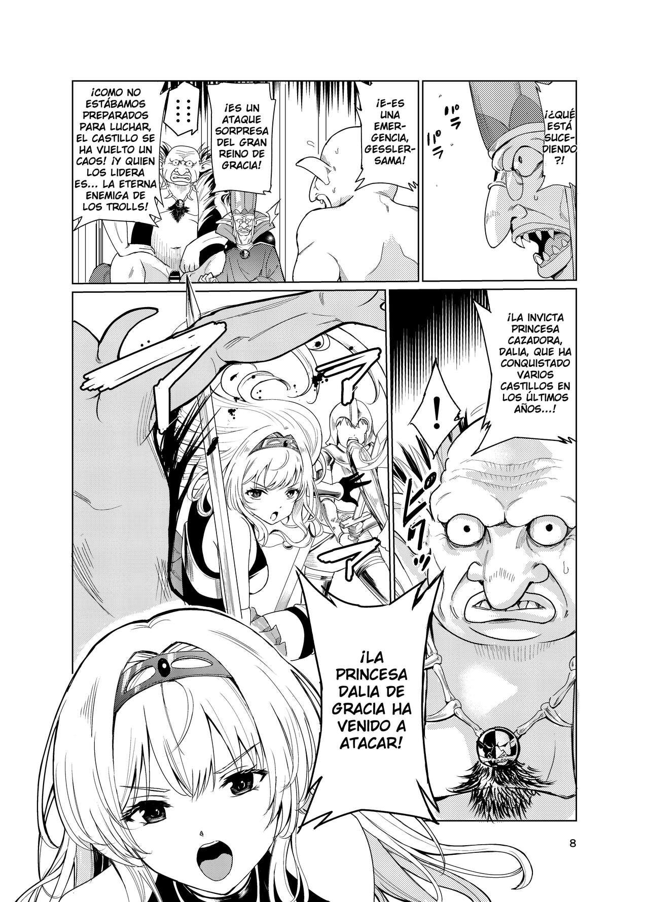 [Raid Socks (Tricky)] Kyouran no Toubatsu Hime Daria [Spanish] image number 7