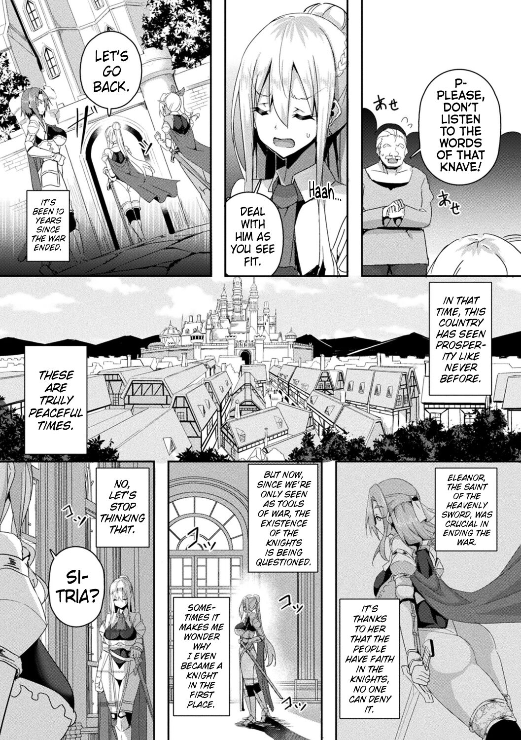 [Minatoyo] Shangri-La No Kumotsu -Onna Kishi Reizoku Tan- | Shangri-La's Offering -Tale of a Female Knight's Enslavement- Episode 1 [English] [Kinsei Translations] [Digital] numero di immagine  4