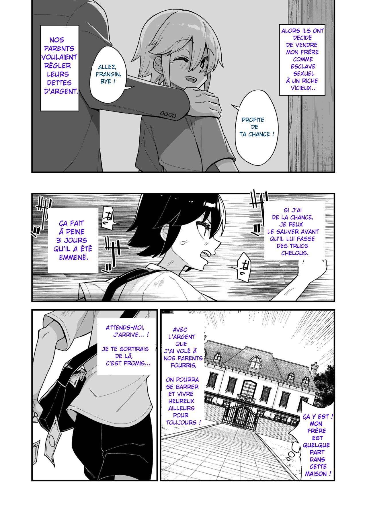 [Tateyoko Issen (Shinagawa Mikuzu)] Hidoimeniau Otokonokotachi vol.4 [French] image number 42