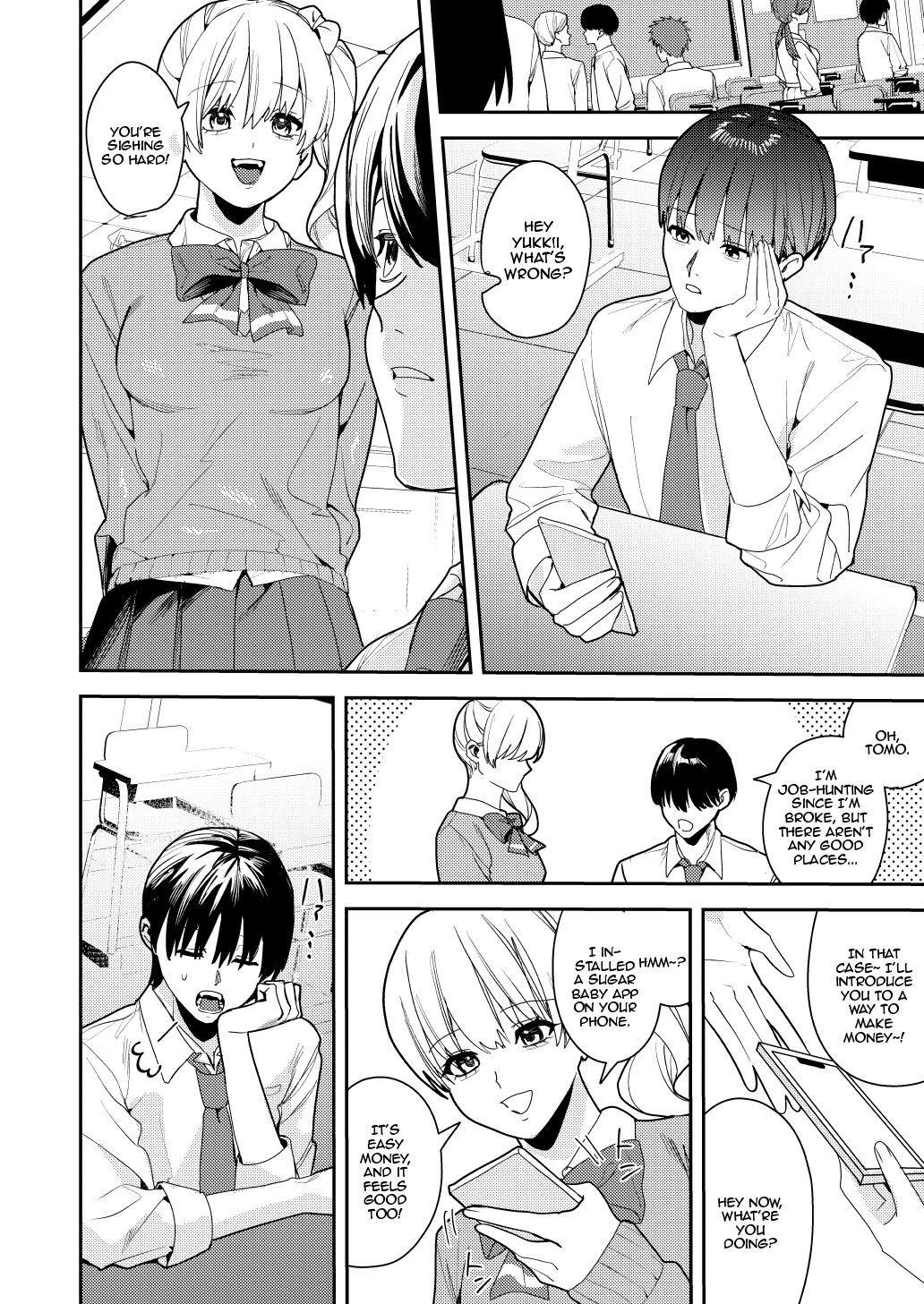 [Amuai Okashi Seisakusho (Betty, Konozama)] Papakatsu Nyotaika de Tanoshiku Kasegu! / Having Fun And Earning Some Money By Prostituting Myself After Turning Into A Girl! [English] {Doujins.com} imagen número 5