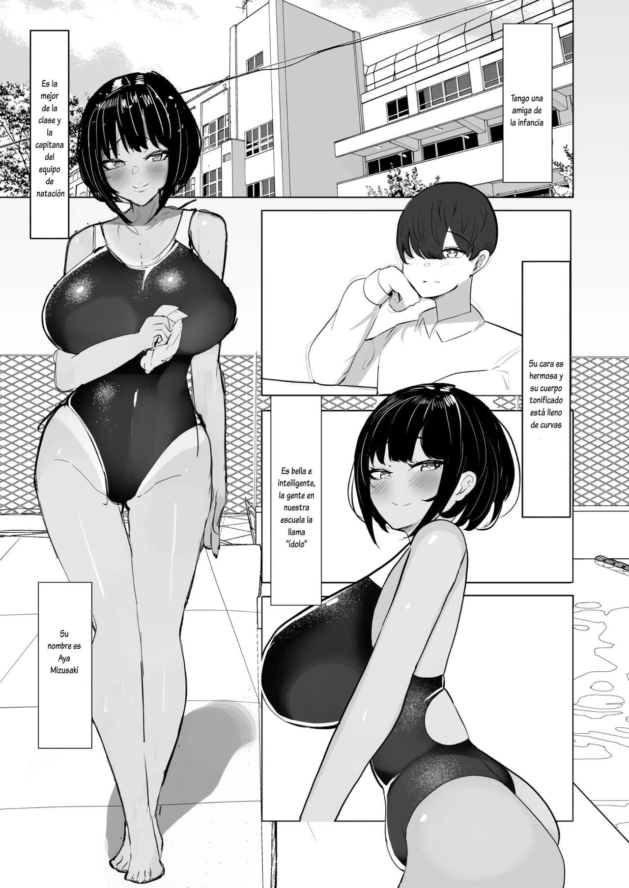 [Huwahuwa Raidou] Suieibu Shushou no Boyish Osananajimi wa Boku no Chinpo ni Dohamari Chuu  [Spanish] [Lovely Diablesse Scan] [Digital] numero di immagine  3