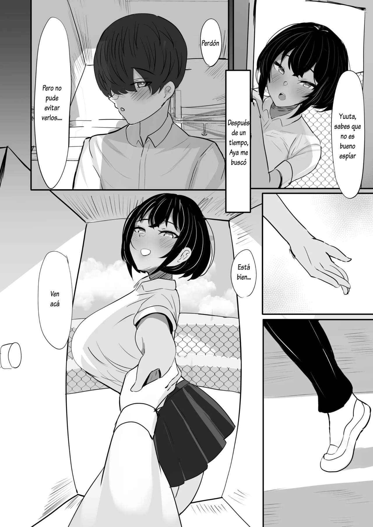 [Huwahuwa Raidou] Suieibu Shushou no Boyish Osananajimi wa Boku no Chinpo ni Dohamari Chuu  [Spanish] [Lovely Diablesse Scan] [Digital] изображение № 26