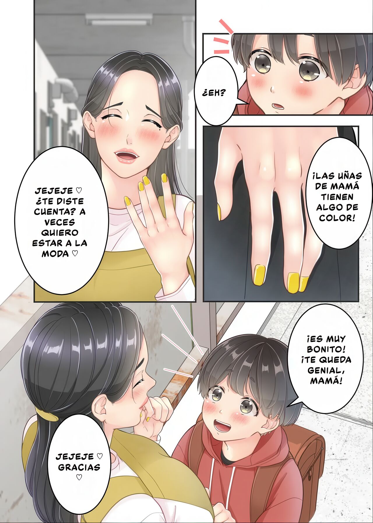 [Yuriko Club] Boku no Mama to Takuhai no Onii-san ga. | Mi Mamá y el Repartidor. [Spanish] [D-TRAD] image number 14