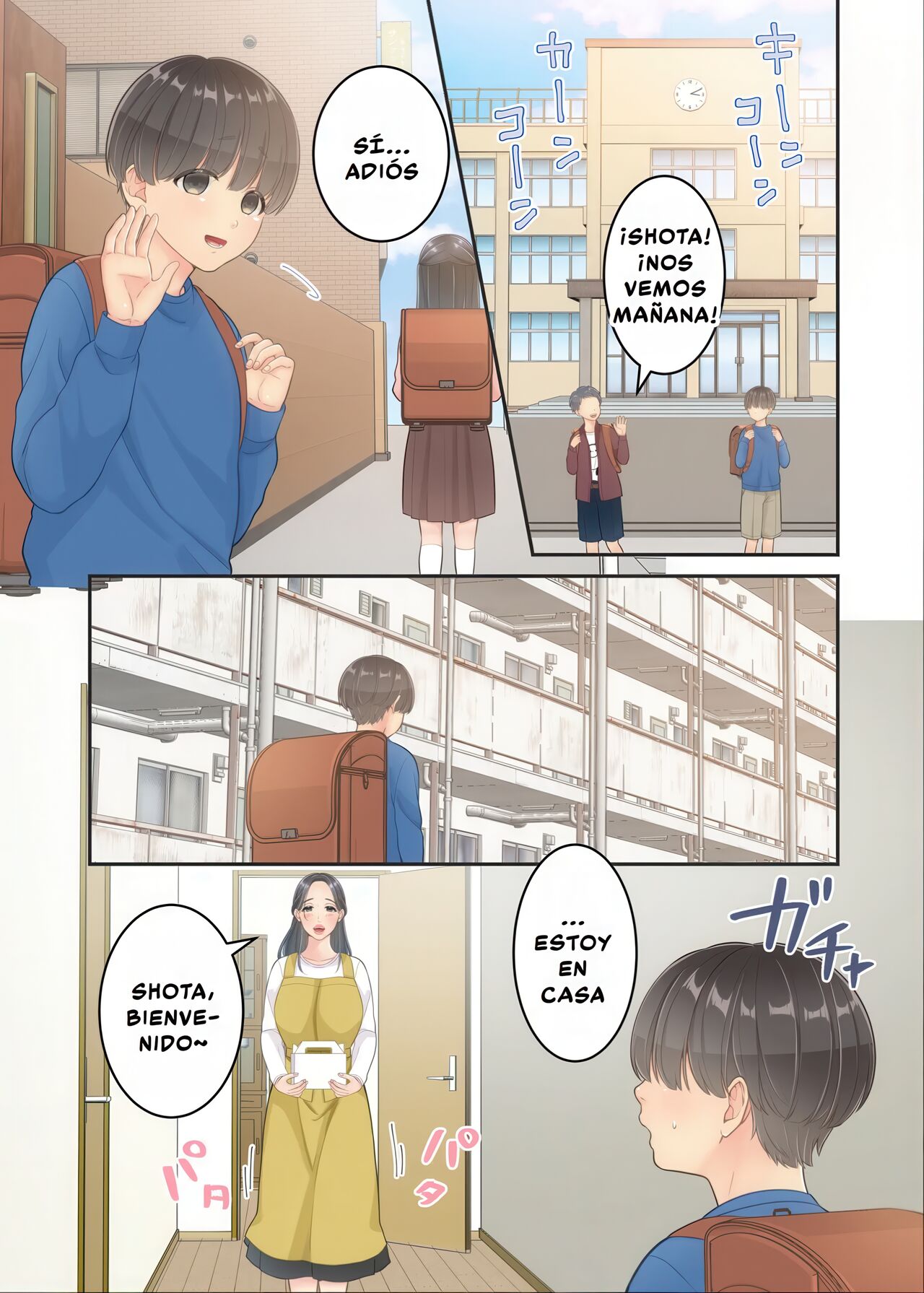 [Yuriko Club] Boku no Mama to Takuhai no Onii-san ga. | Mi Mamá y el Repartidor. [Spanish] [D-TRAD] image number 61