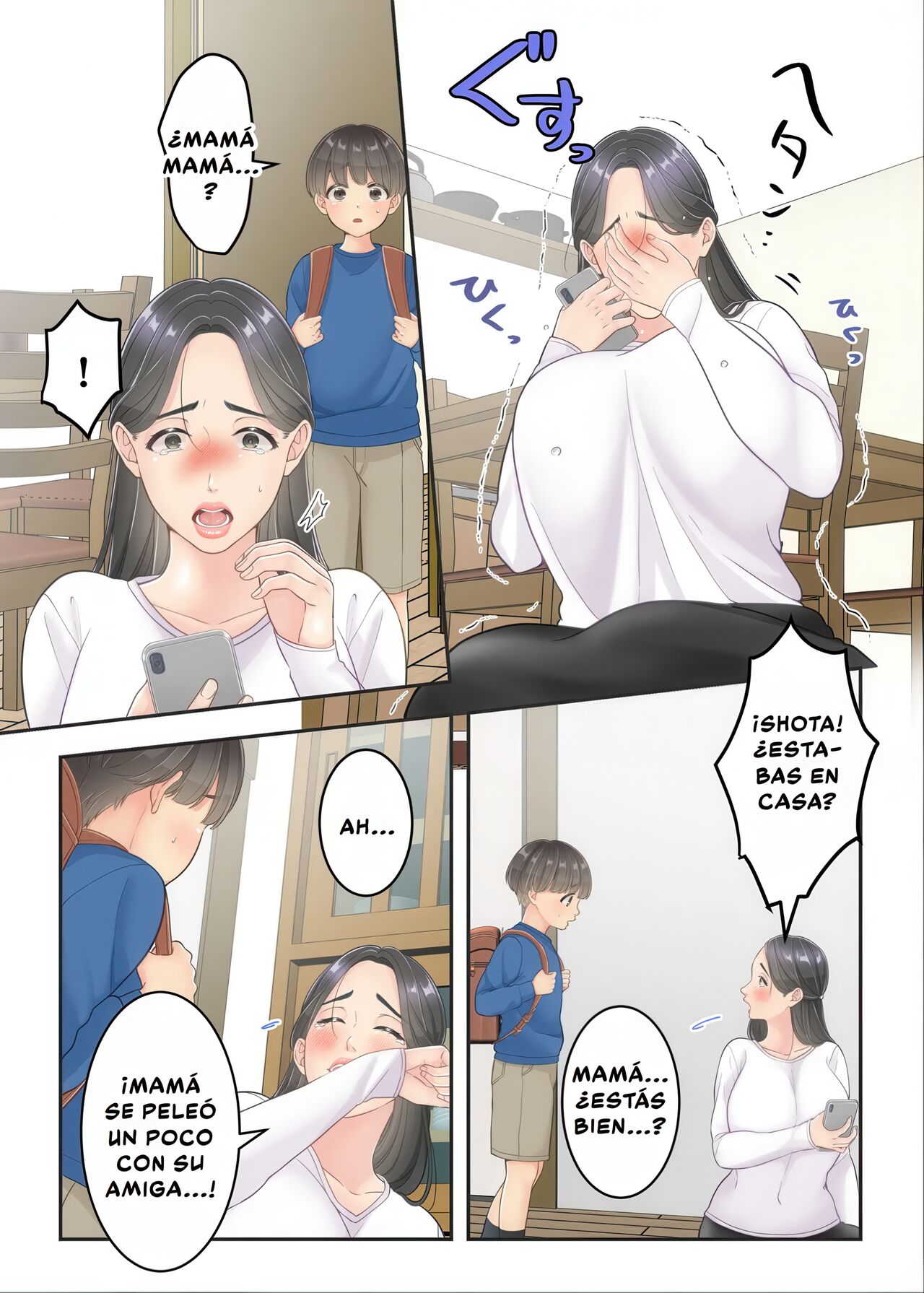 [Yuriko Club] Boku no Mama to Takuhai no Onii-san ga. | Mi Mamá y el Repartidor. [Spanish] [D-TRAD] 画像番号 65