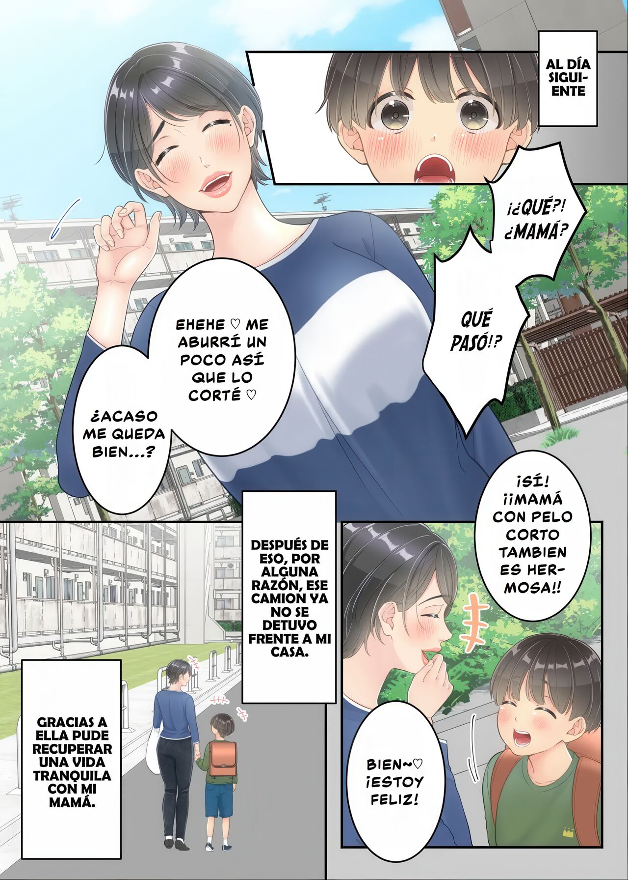 [Yuriko Club] Boku no Mama to Takuhai no Onii-san ga. | Mi Mamá y el Repartidor. [Spanish] [D-TRAD] изображение № 67