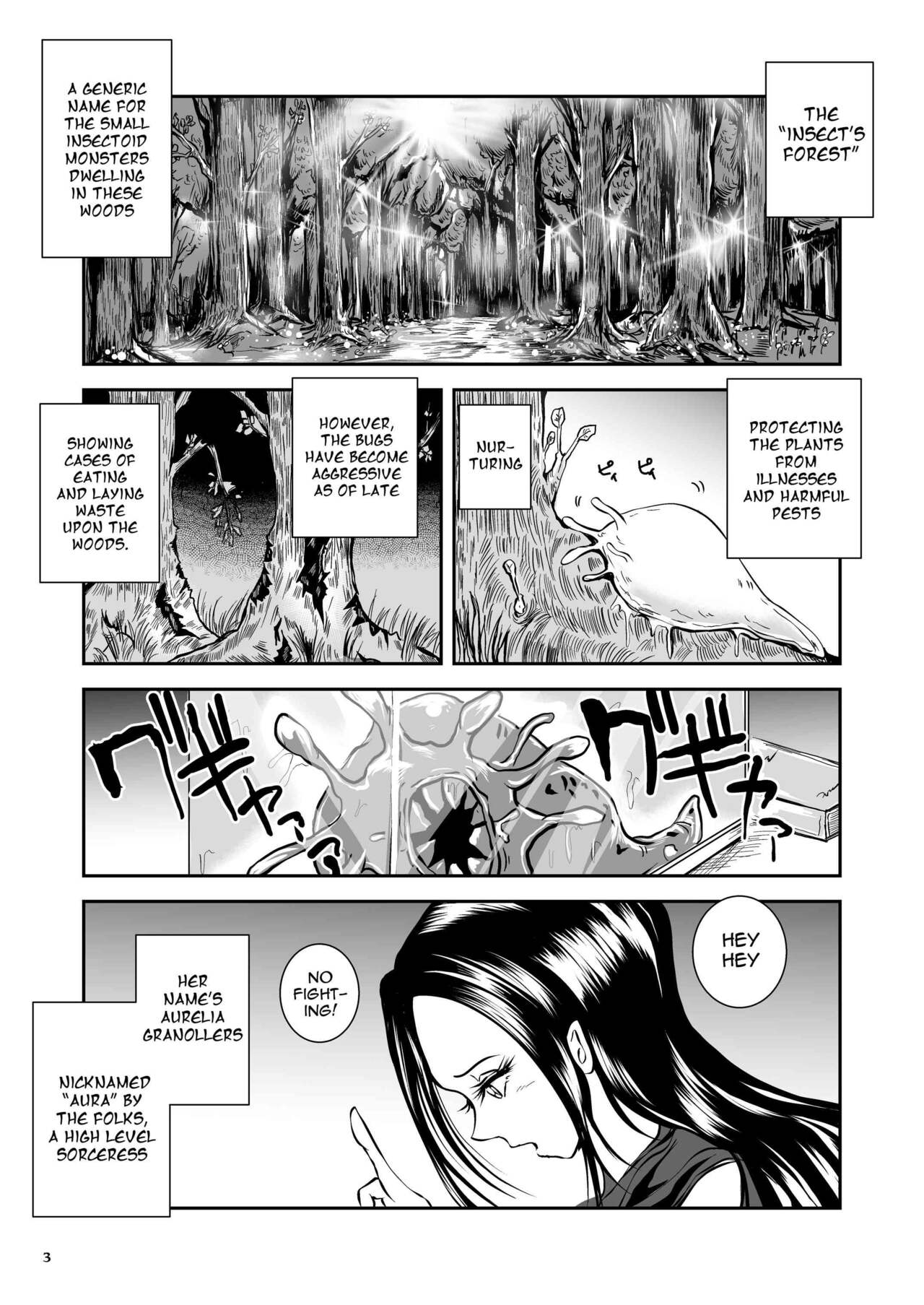 (Takaishi Fuu) Parasitized Giant Slugs vs Sorceress of the Black Hair as Aura [English] [Mant] [Digital] 3eme image