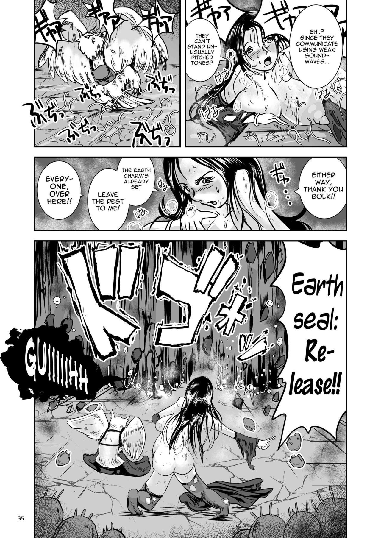 (Takaishi Fuu) Parasitized Giant Slugs vs Sorceress of the Black Hair as Aura [English] [Mant] [Digital] Bildnummer 35