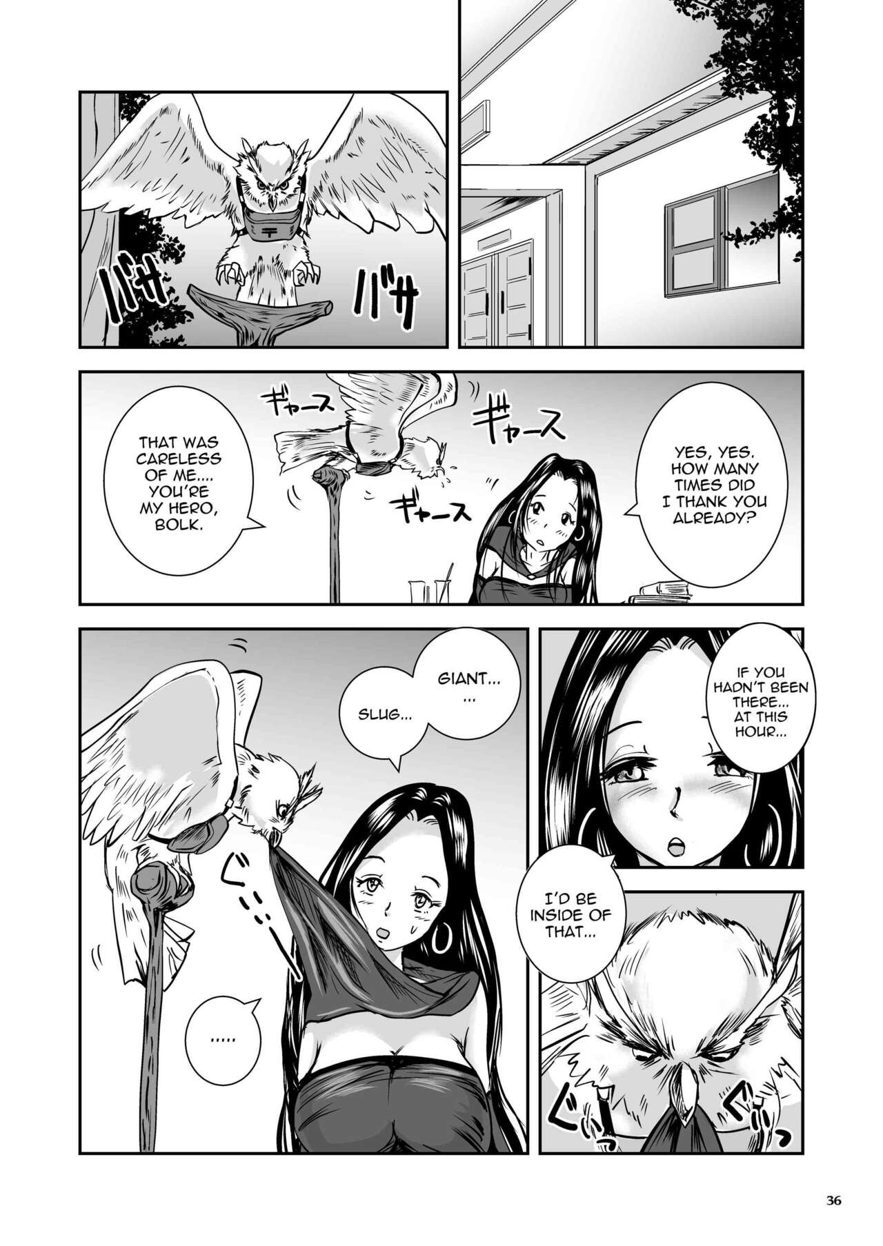 (Takaishi Fuu) Parasitized Giant Slugs vs Sorceress of the Black Hair as Aura [English] [Mant] [Digital] image number 36