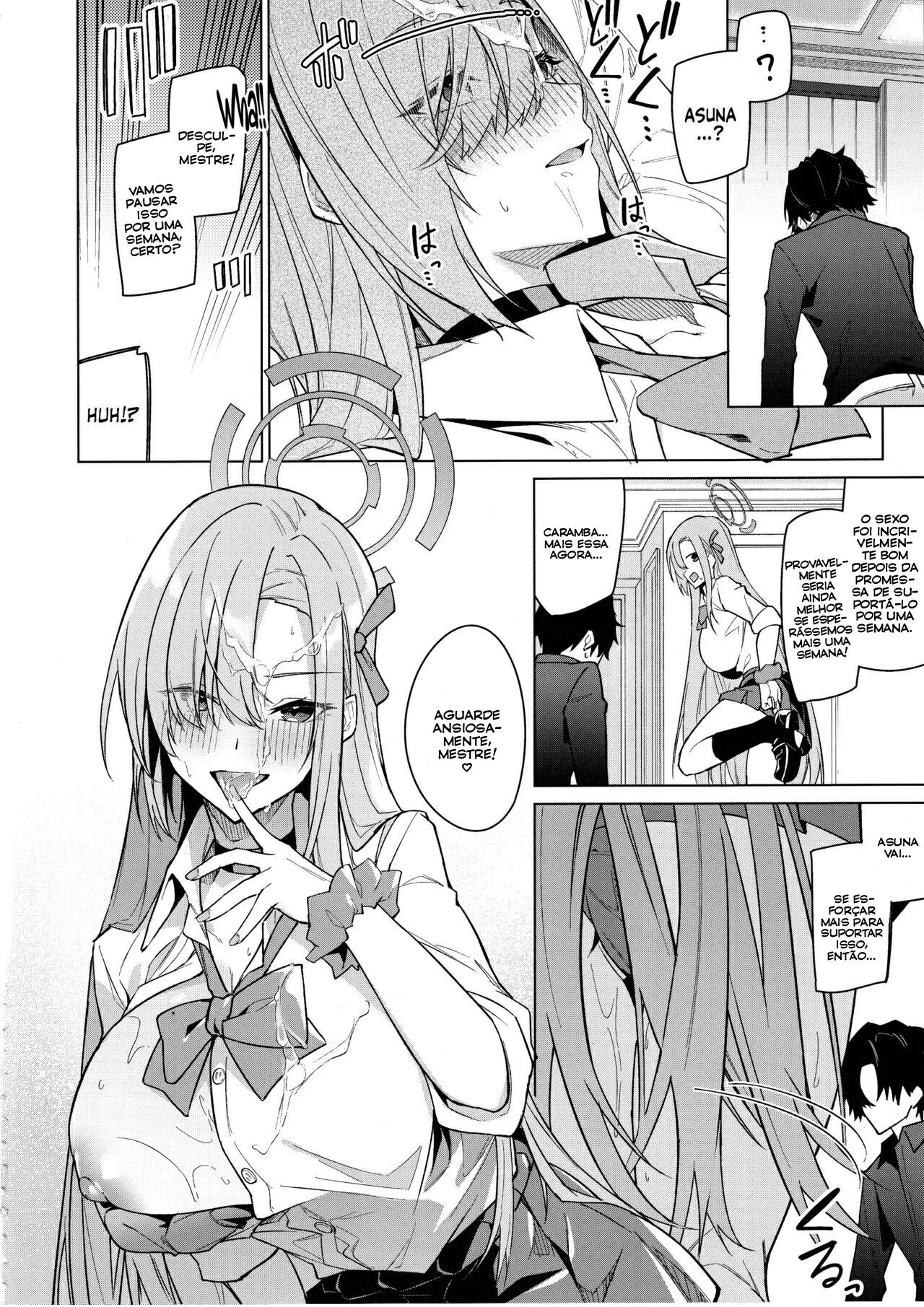 (C103) [JUN TOKUTYU KUROMASK (Hetaren)] Asuna to Isshuukan Go ni. (Blue Archive) [Portuguese-BR] [Bakai.org] numero di immagine  11