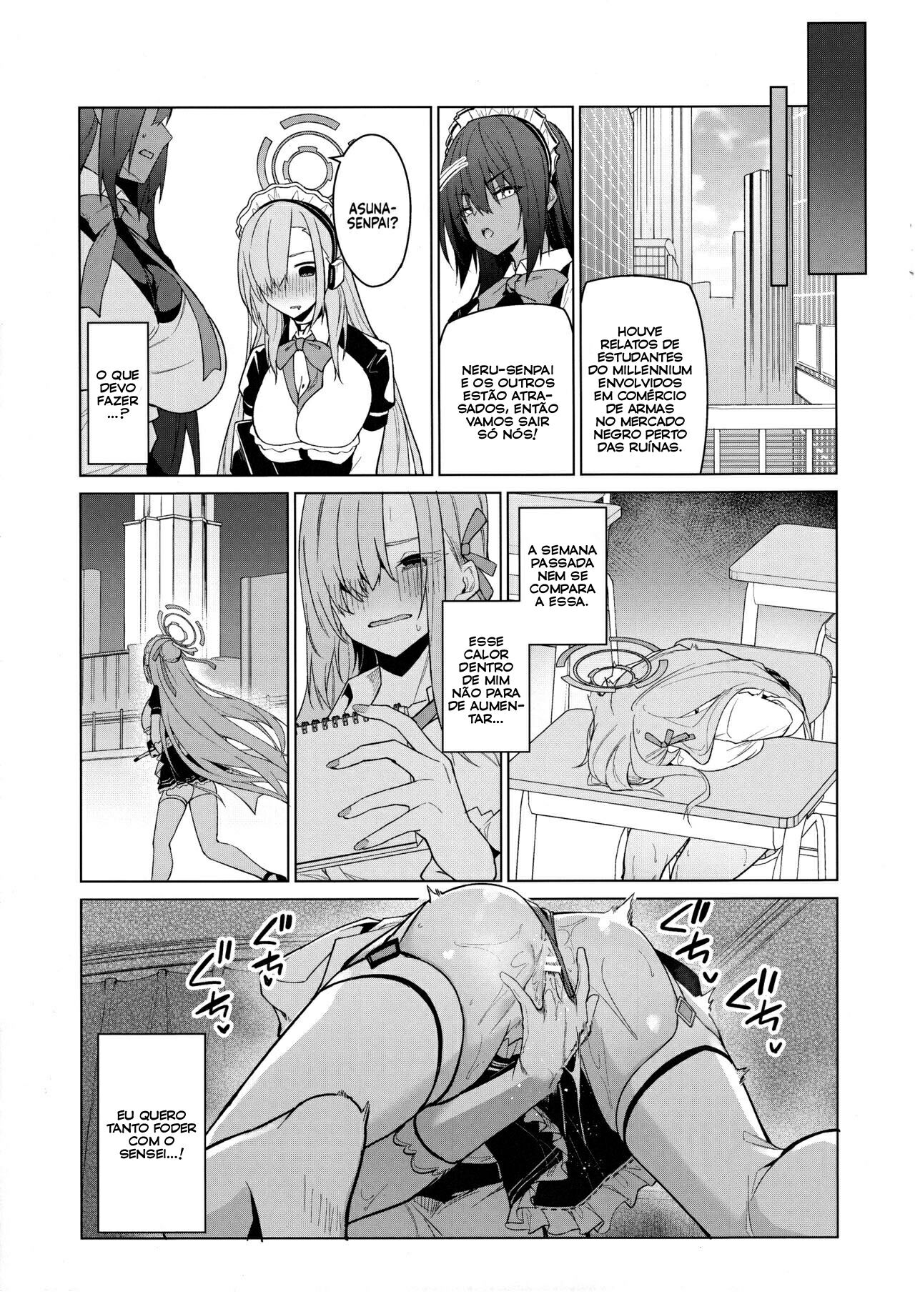 (C103) [JUN TOKUTYU KUROMASK (Hetaren)] Asuna to Isshuukan Go ni. (Blue Archive) [Portuguese-BR] [Bakai.org] numero di immagine  12