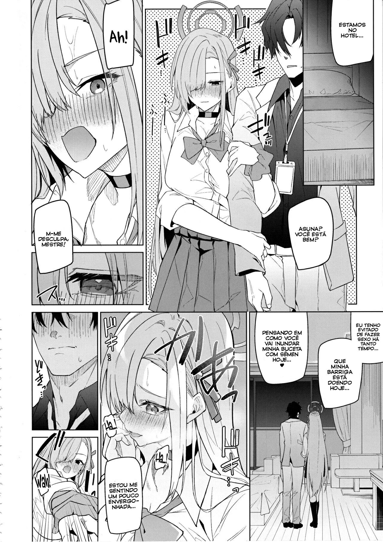 (C103) [JUN TOKUTYU KUROMASK (Hetaren)] Asuna to Isshuukan Go ni. (Blue Archive) [Portuguese-BR] [Bakai.org] numero di immagine  13