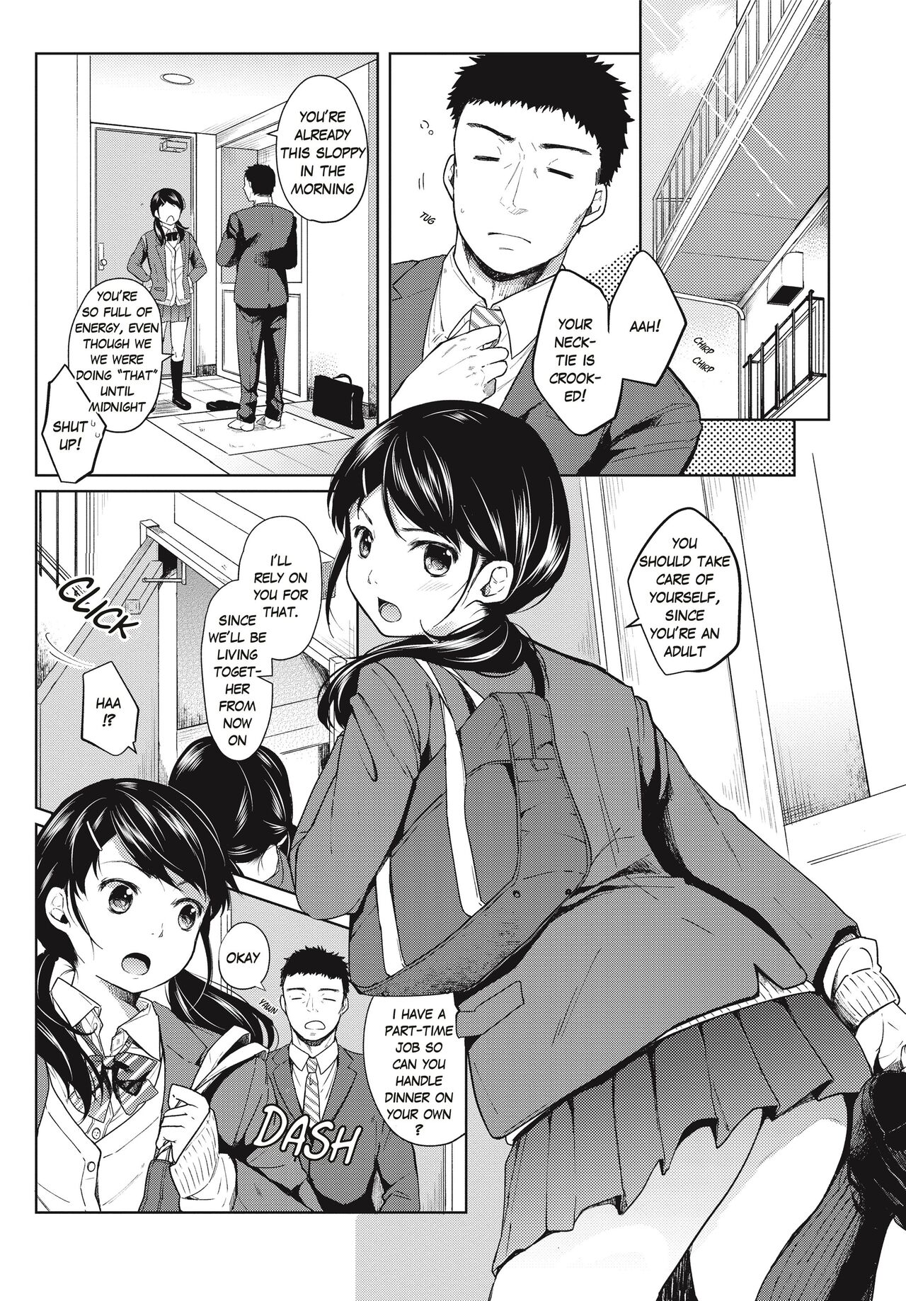 [Fumitsuki Sou] 1 Room Apartment + Highschool Girl Suddenly Living Together? Close Contact!? First Sex!!? Ch.1-2 [English] [Project-H] [Decensored] [Ongoing] 28eme image