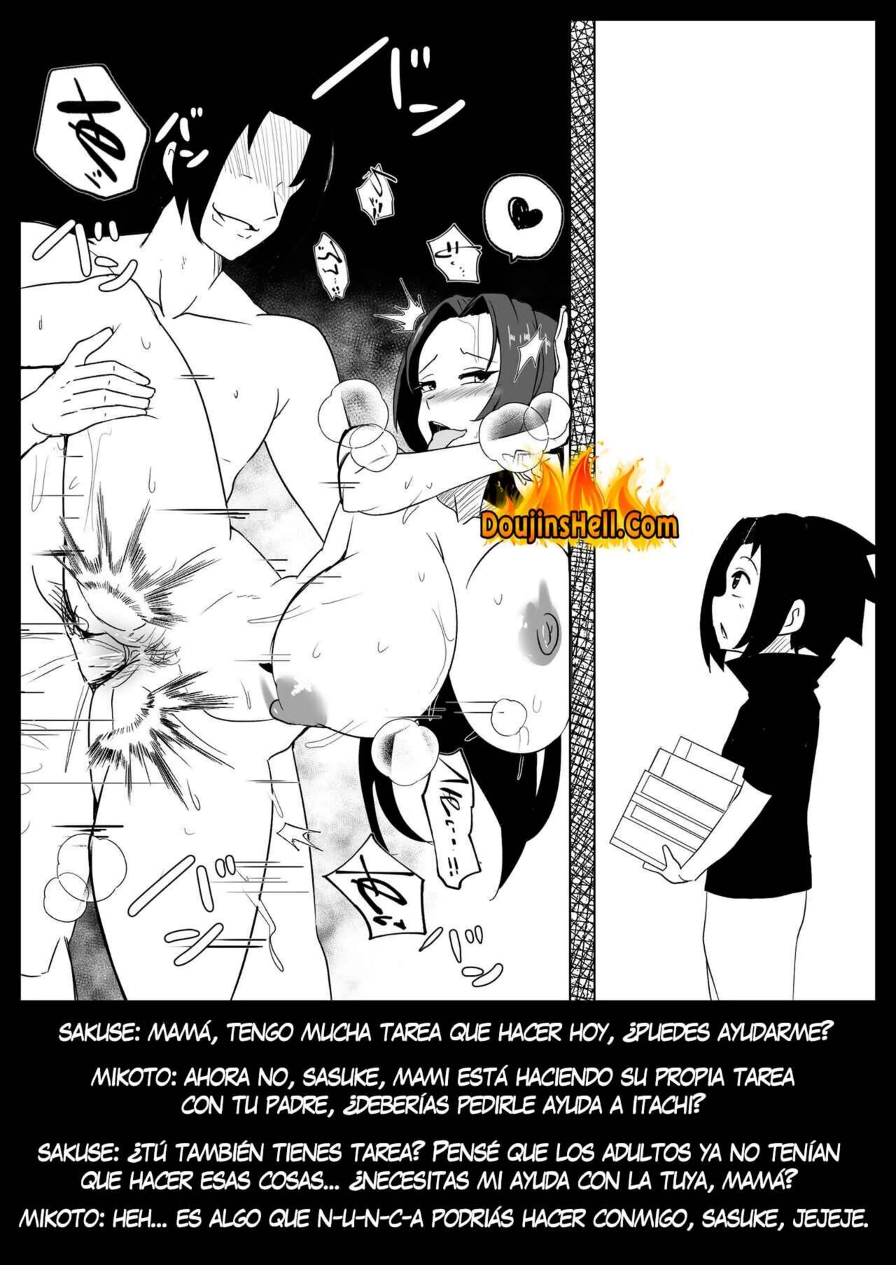 [Merkonig] B-trayal 44 Mikoto Uchiha (Naruto) [Spanish] [Neko-sensei] [Decensored] image number 17