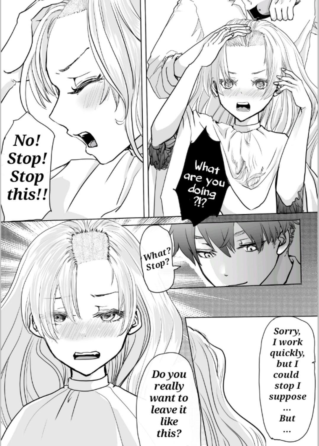 [adel] 髪を切る漫画 [English] numero di immagine  8