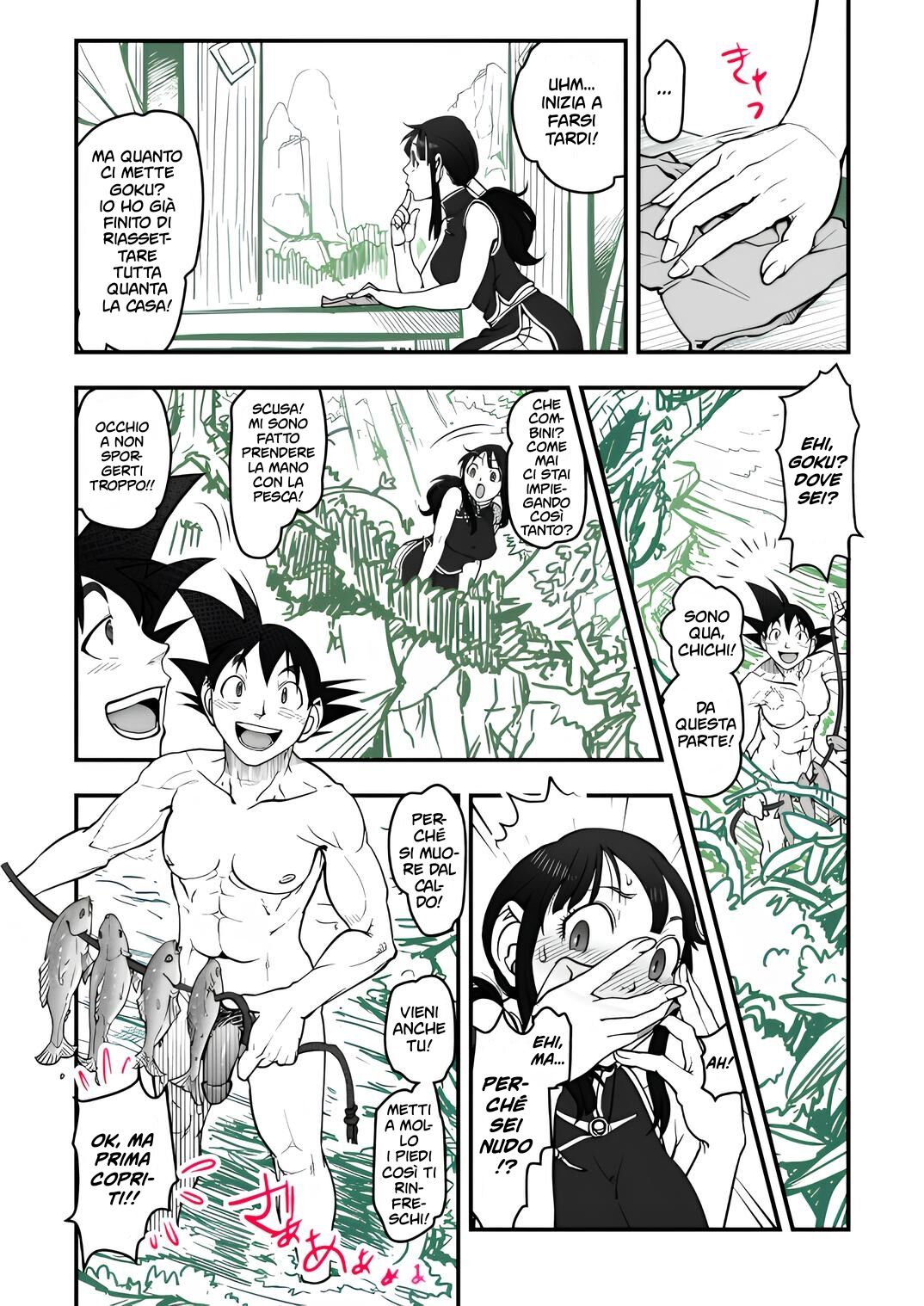 [Harunaga Makito] La Storia di Goku e Chichi nell'Arco degli Anni Ch. 1-3 (Dragon Ball Z) [Italian] {Hentai Fantasy} image number 30