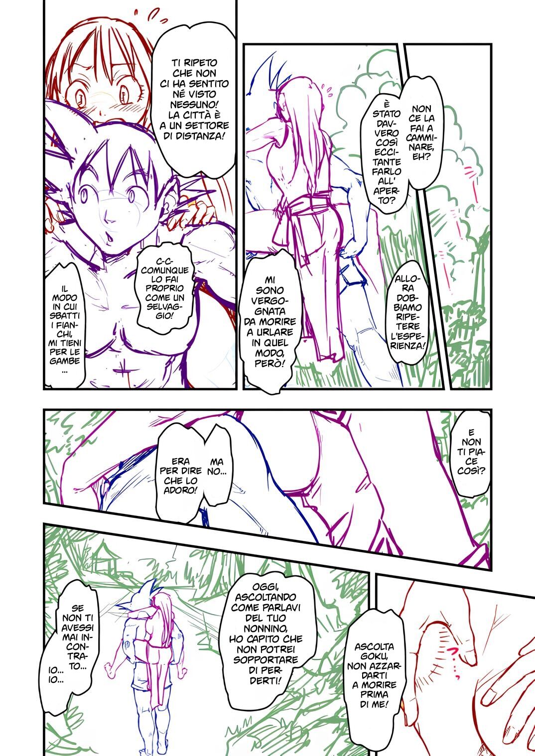 [Harunaga Makito] La Storia di Goku e Chichi nell'Arco degli Anni Ch. 1-3 (Dragon Ball Z) [Italian] {Hentai Fantasy} image number 42