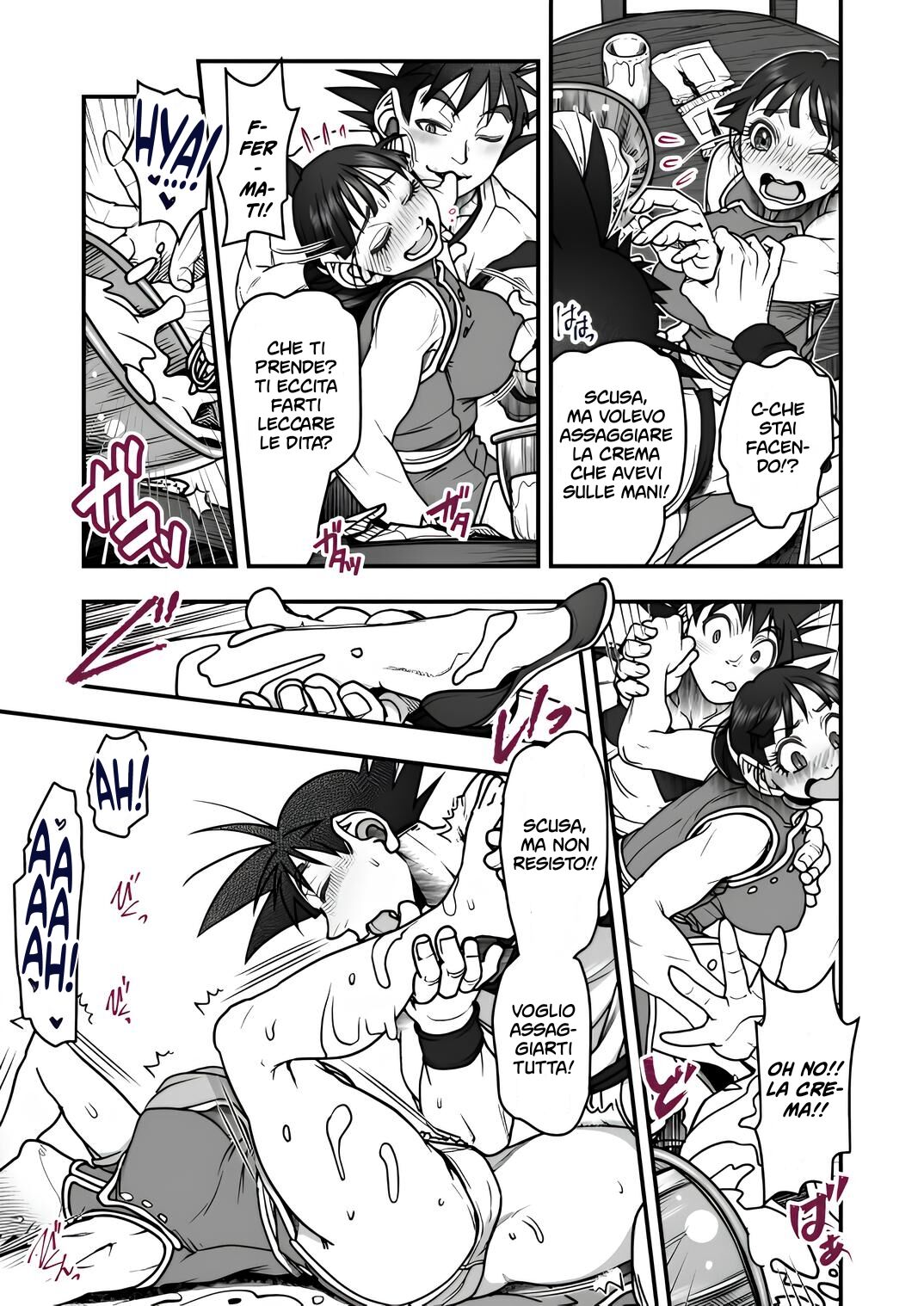 [Harunaga Makito] La Storia di Goku e Chichi nell'Arco degli Anni Ch. 1-3 (Dragon Ball Z) [Italian] {Hentai Fantasy} изображение № 55