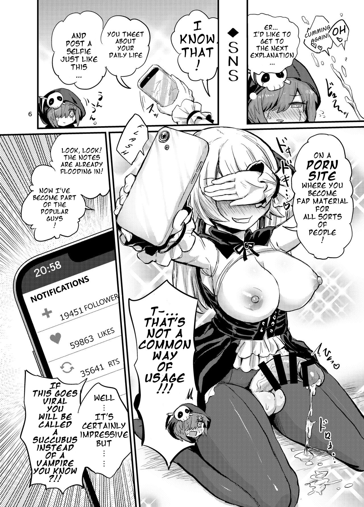 [Konnyaku Nabe (Magifuro Konnyaku)] Futanari Vampire Ojou-sama  [English] [Digital] image number 6