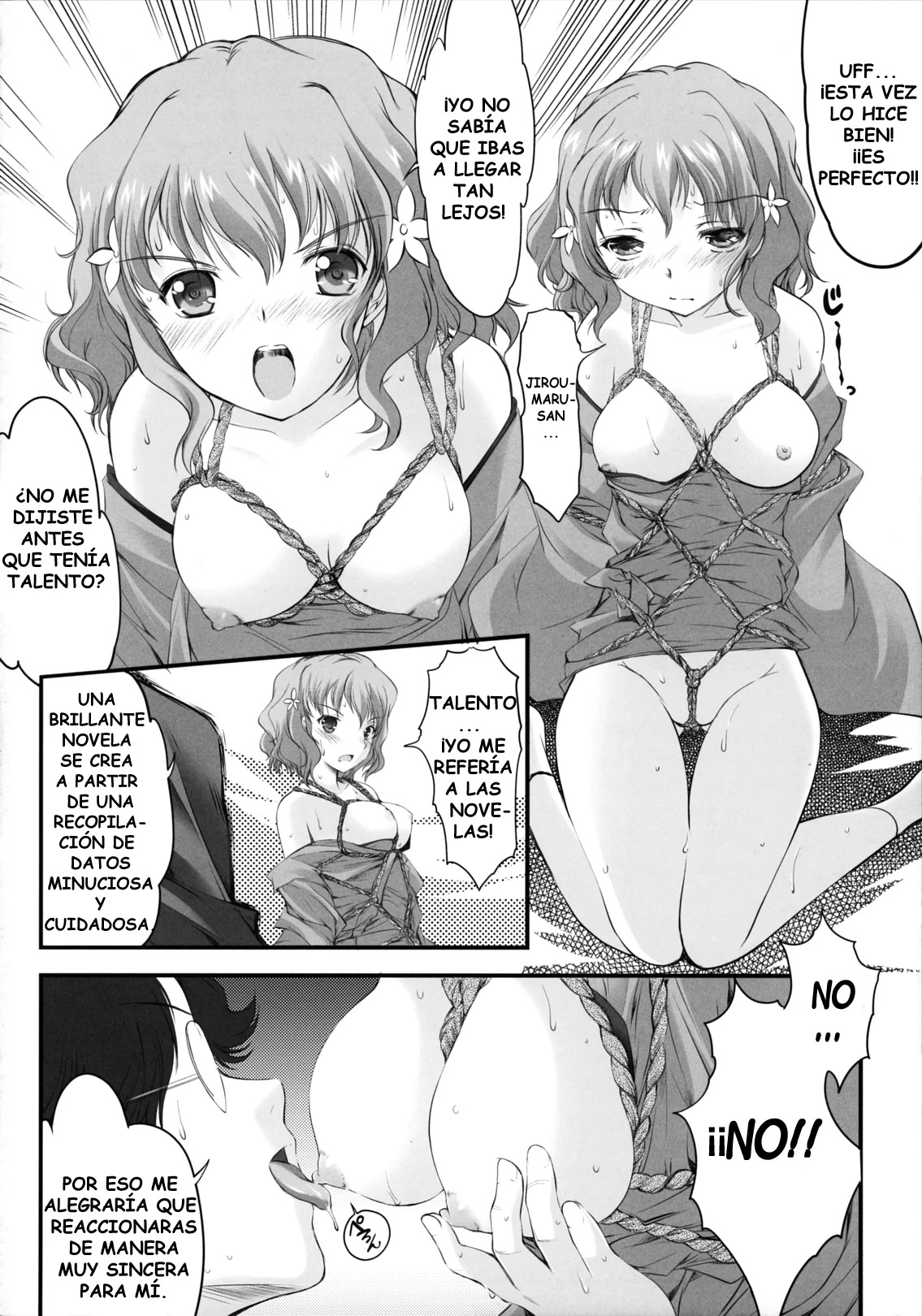 [HIGH RISK REVOLUTION (Aizawa Hiroshi)] Kinbaku Iroha | El Color de la Atadura (Hanasaku Iroha) [Spanish] [Tratante] 图片编号 4