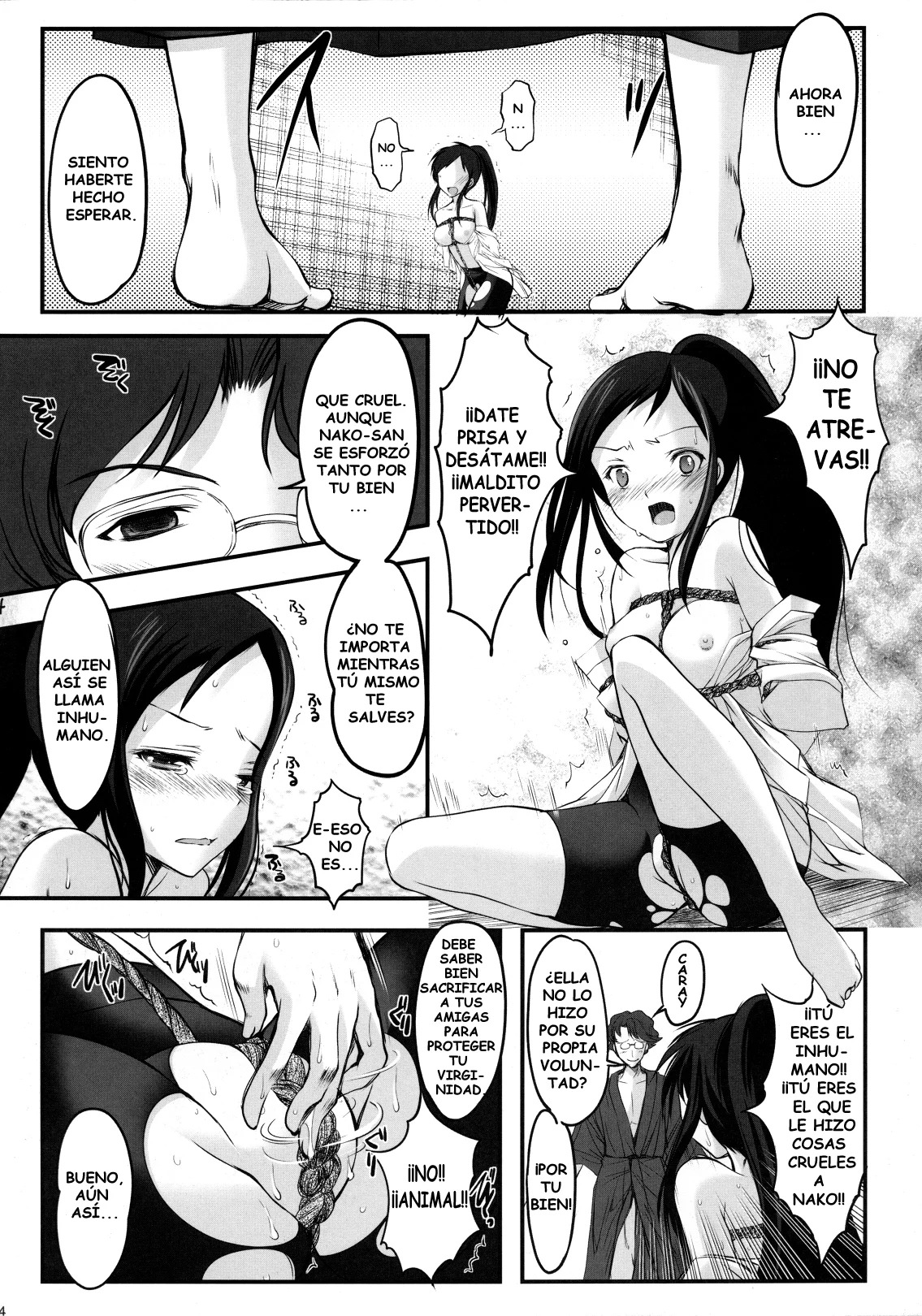 [High Risk Revolution (Aizawa Hiroshi)] Kinbaku Iroha 2 | El Color de la Atadura 2 (Hanasaku Iroha) [Spanish] [Tratante] 图片编号 23