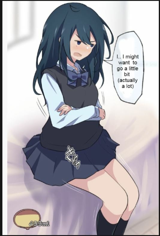 [Watakarashi] Girlfriend who holds her pee image number 9