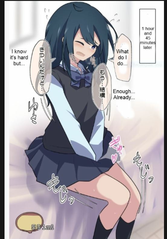 [Watakarashi] Girlfriend who holds her pee image number 12